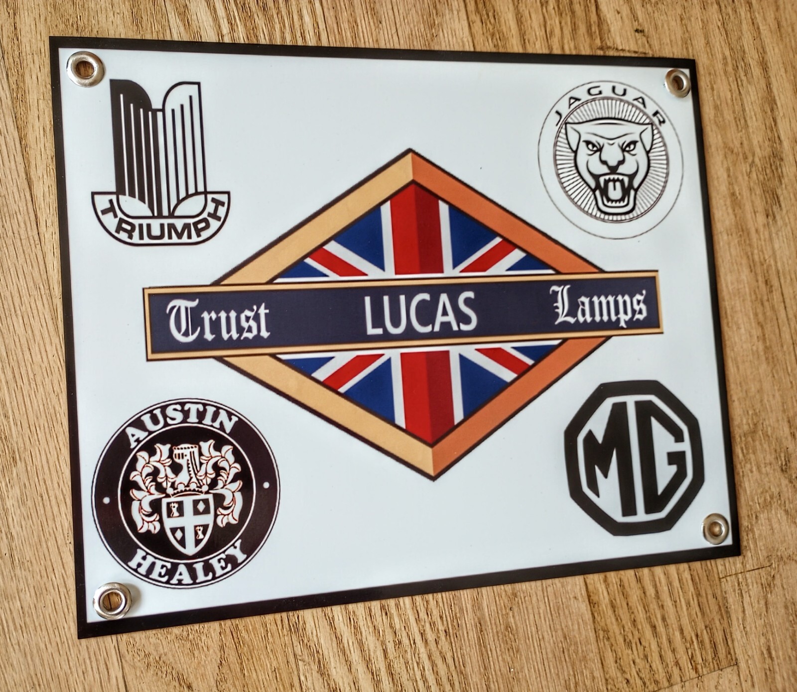 Lucas Lamps British Car Sign .. Jaguar MG Triumph Austin Healey Lucas Lamps British Car Sign .. Jaguar MG Triumph Austin Healey