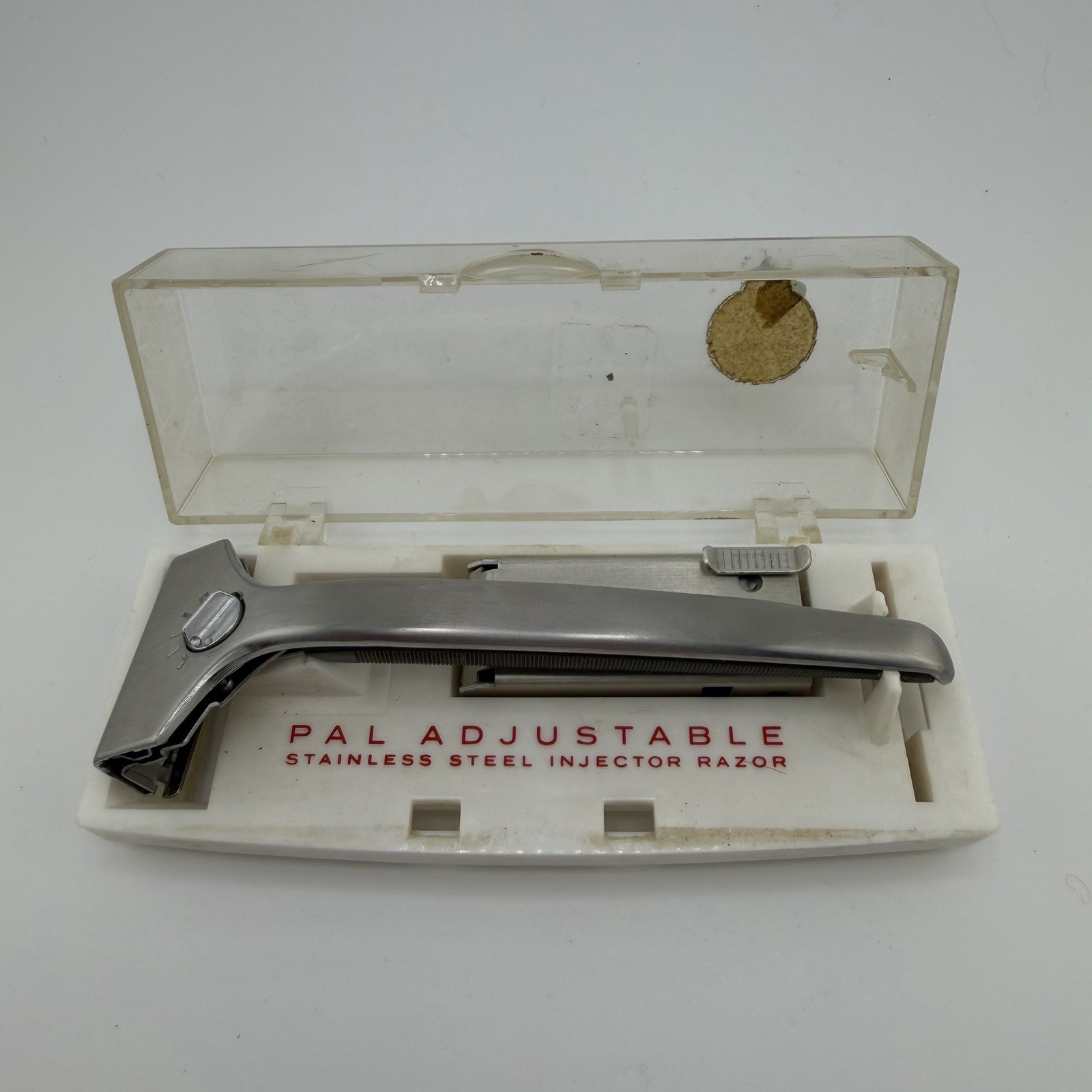 Vintage PAL Adjustable Stainless Steel Injector Razor In Original Case W/ Blades Vintage PAL Adjustable Stainless Steel Injector Razor In Original Case W/ Blades
