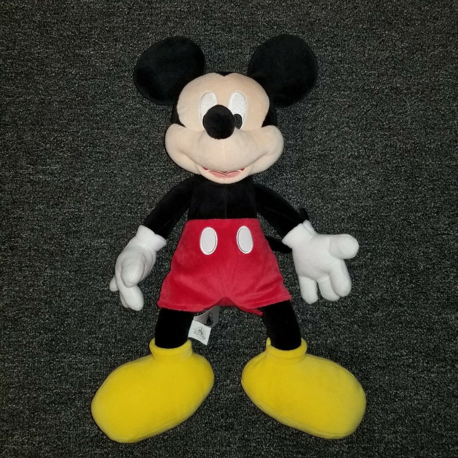 Mickey Mouse Plush Large 16 Inch Disney Cartoon Icon Stuffed Animal Collectible
