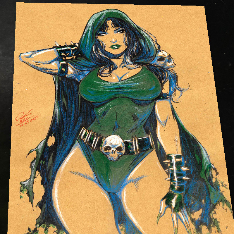 Doctor Doom Marvel Art Print Signed 8.5x11 | Art by Keyeske Doctor Doom Marvel Art Print Signed 8.5x11 | Art by Keyeske
