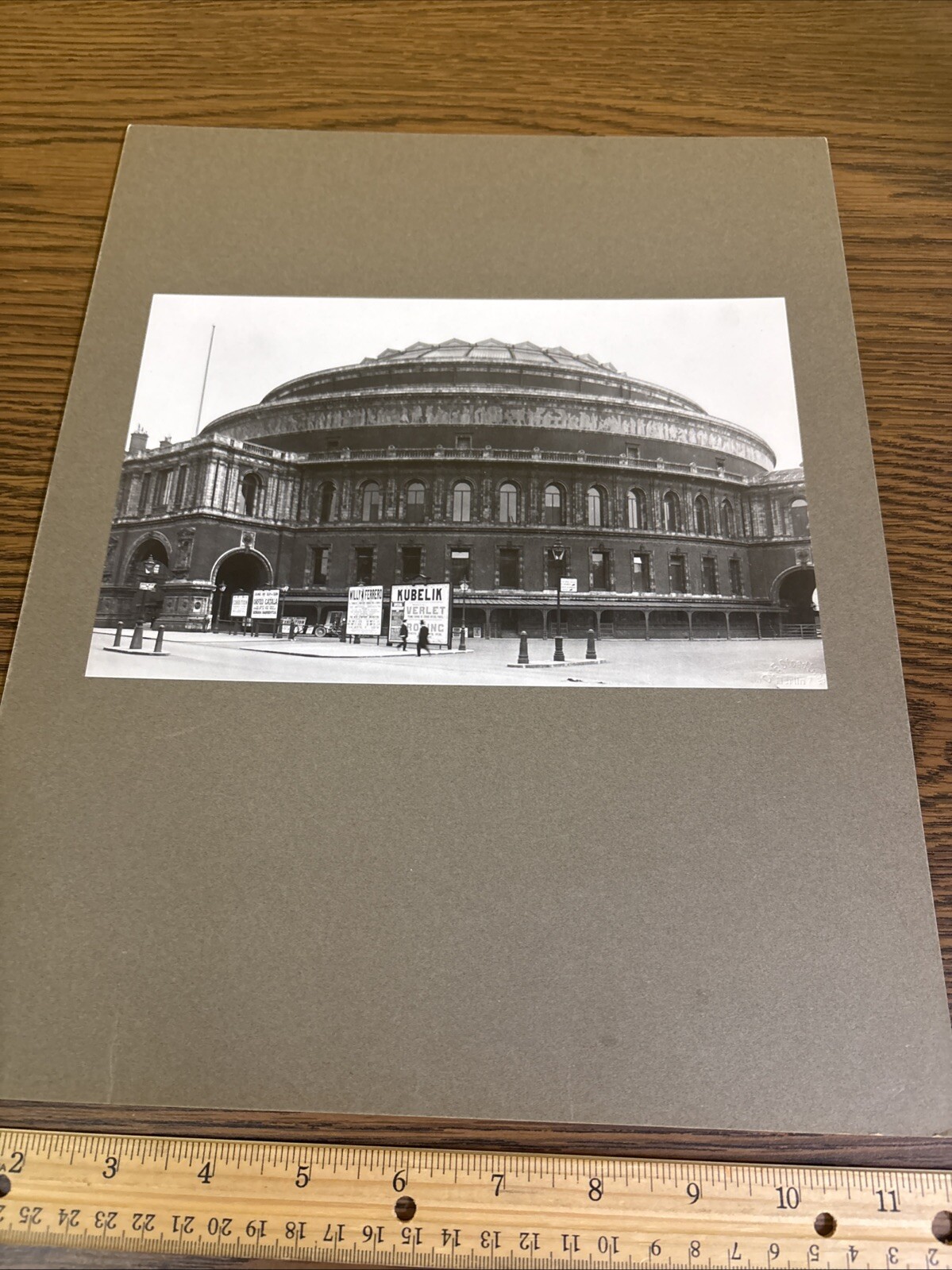 Vintage Royal Albert Hall Mounted English Architecture Photo London Fowke Scott Vintage Royal Albert Hall Mounted English Architecture Photo London Fowke Scott
