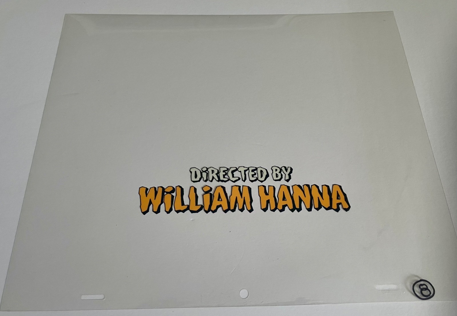 Hanna Barbera Cel Original Production William Hanna Credit Rare Animation Art Hanna Barbera Cel Original Production William Hanna Credit Rare Animation Art