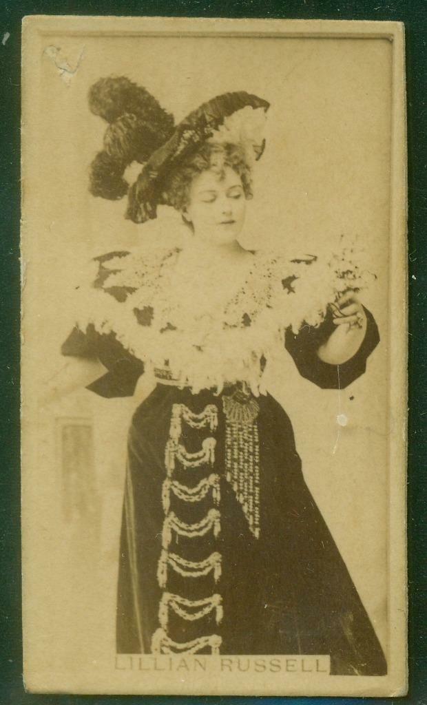 1890s, Tobacco/Cigarette Card, 040, Lillian Russell, N245 Actress, Sweet Caporal