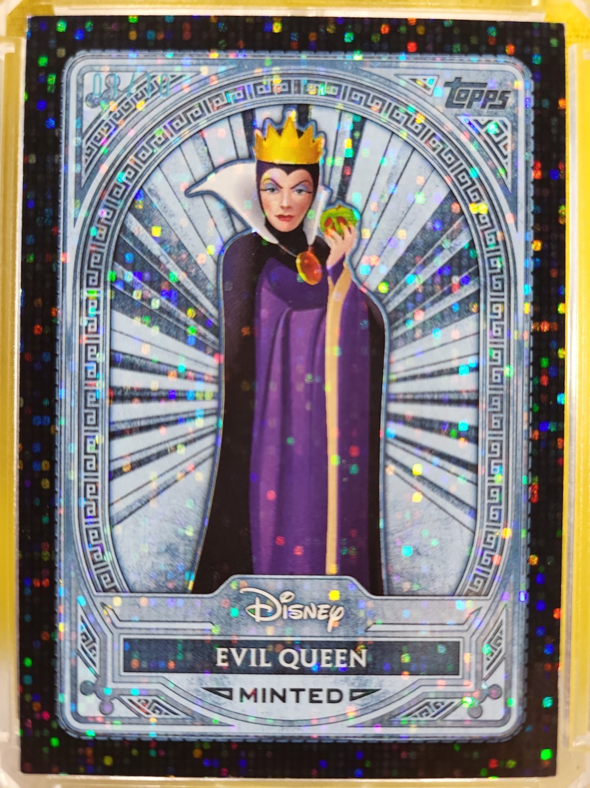 2025 Topps Disney Mint 1/10 Black Electric Dots SSP Evil Queen 106 π₯π₯ 2025 Topps Disney Mint 1/10 Black Electric Dots SSP Evil Queen 106 π₯π₯