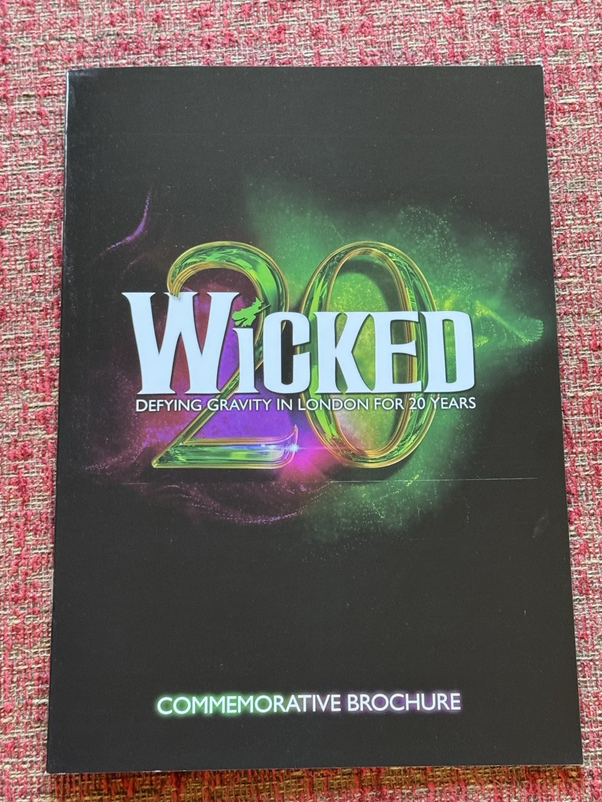 Rare * WICKED 20th Anniversary Commemorative Brochure Programme London Sept 2026 Rare * WICKED 20th Anniversary Commemorative Brochure Programme London Sept 2026