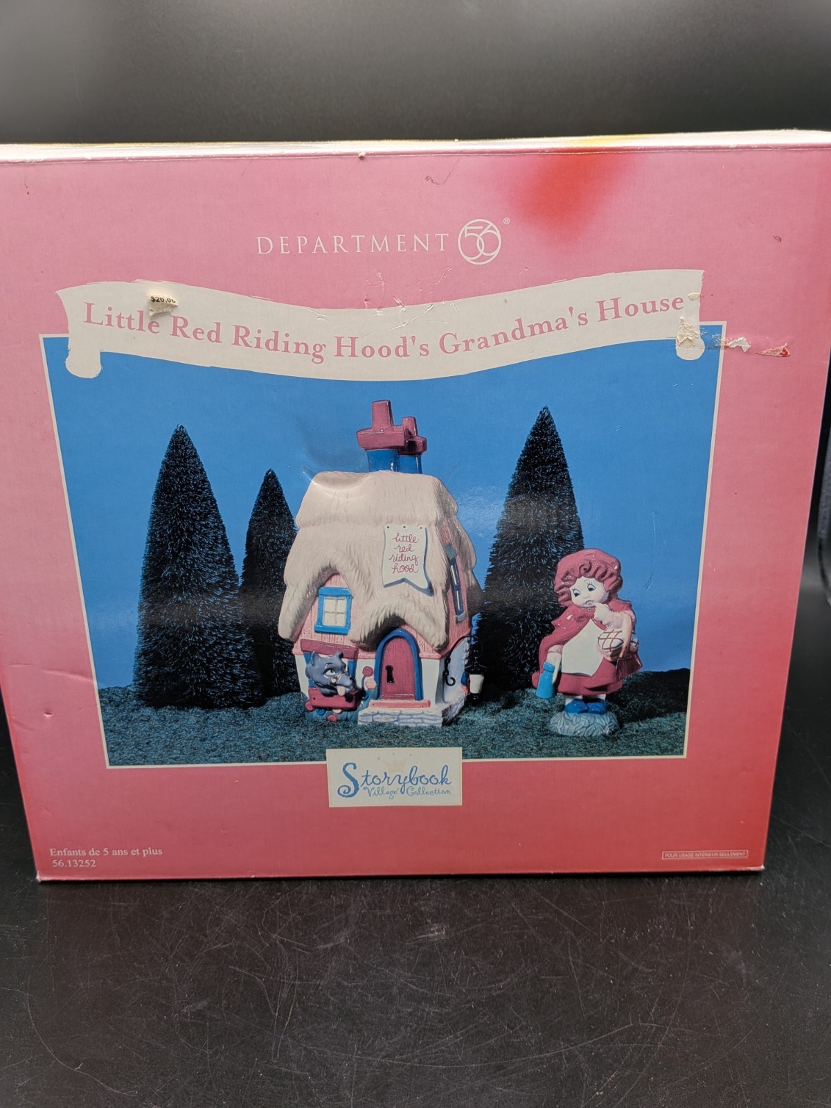 New Storytime Village Red Riding Hood\'s Grandma\'s House Lighted Ceramic Dept 56