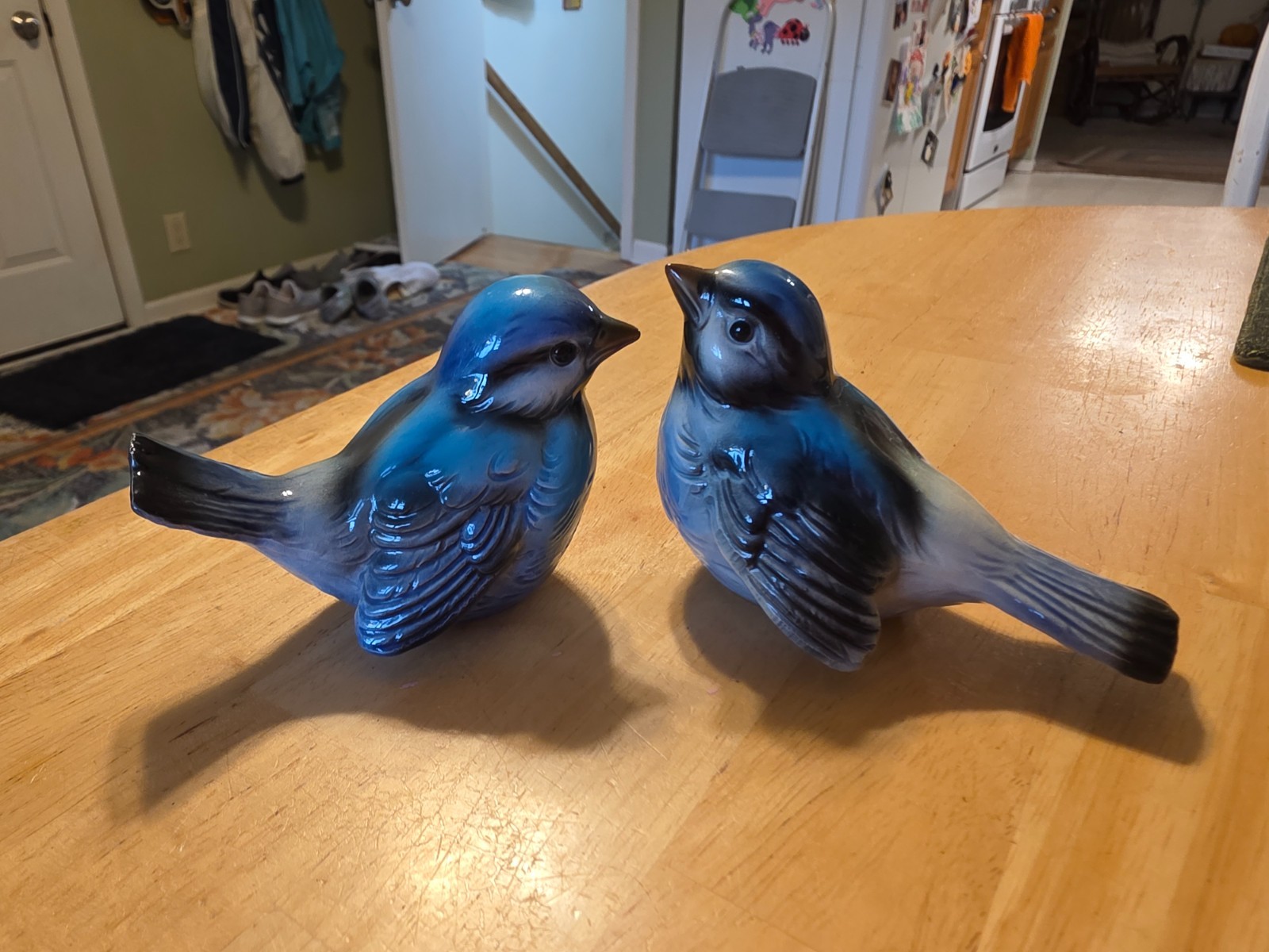 Vintage Goebel Blue Bird Figurines Pair CV73 CV72 West Germany Vintage Goebel Blue Bird Figurines Pair CV73 CV72 West Germany