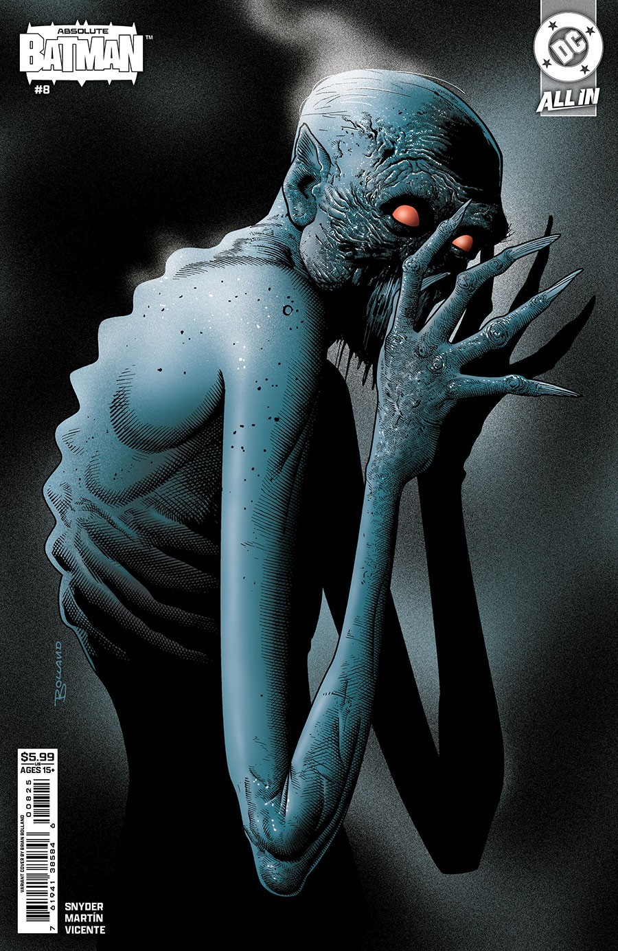 π¦π΅ ABSOLUTE BATMAN #8 FIRST PRINT BRIAN BOLLAND CARD STOCK VARIANT D 1st VF+ π¦π΅ ABSOLUTE BATMAN #8 FIRST PRINT BRIAN BOLLAND CARD STOCK VARIANT D 1st VF+