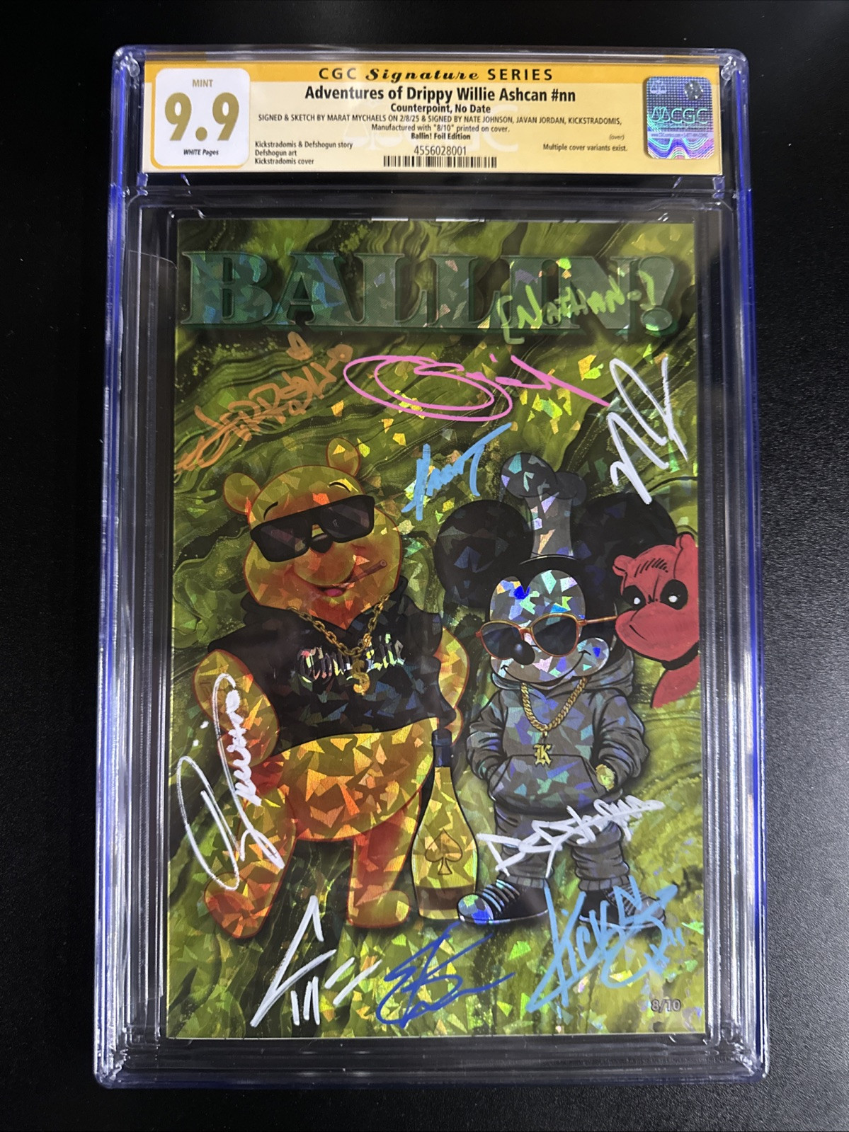 Adventures Of Drippy Willie CGC 9.9 Do You Pooh BALLIN FOIL 10 Sigs Marat Remark Adventures Of Drippy Willie CGC 9.9 Do You Pooh BALLIN FOIL 10 Sigs Marat Remark