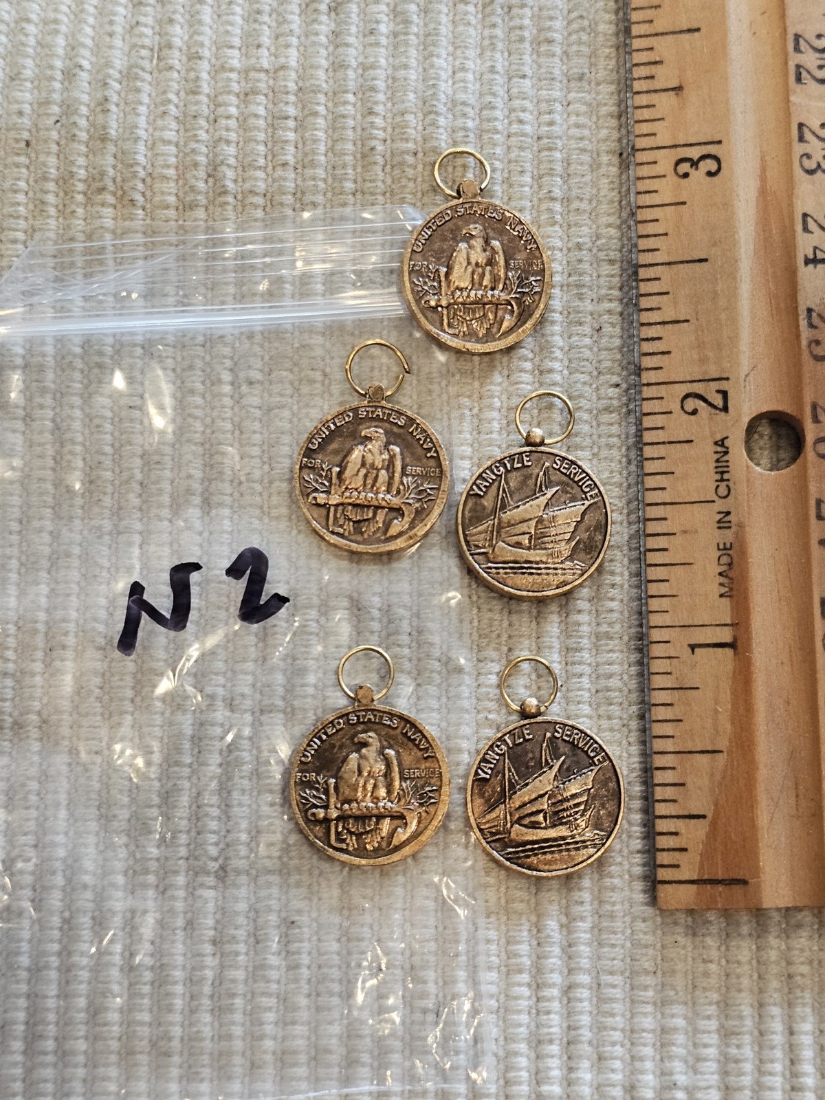 Pre WWI USN Nav 1926 China Yangtze Service Campaign x5 Mini Medal Lot N2 L@@K Pre WWI USN Nav 1926 China Yangtze Service Campaign x5 Mini Medal Lot N2 L@@K