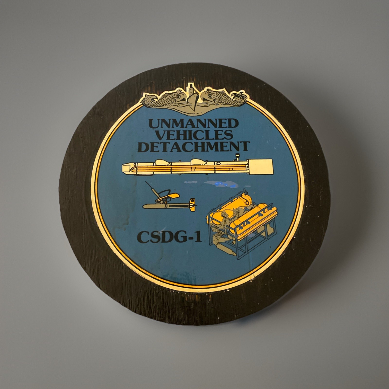 Vintage US Navy Unmanned Vehicles Detachment Plaque Sign Wall Decor 16”x16” Wood Vintage US Navy Unmanned Vehicles Detachment Plaque Sign Wall Decor 16”x16” Wood