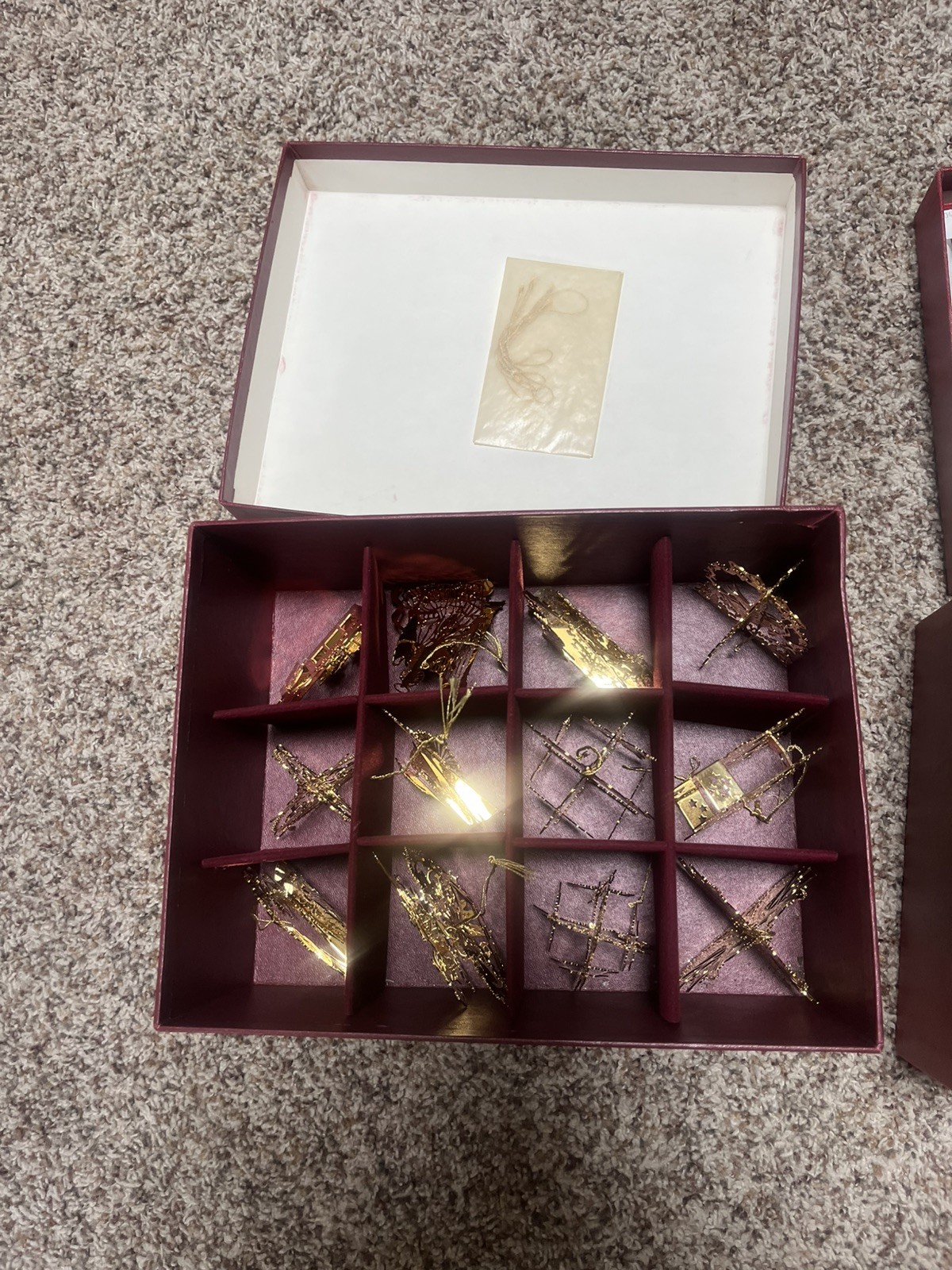 The Danbury Mint Gold Christmas Ornament Collection Lot Of 12 The Danbury Mint Gold Christmas Ornament Collection Lot Of 12