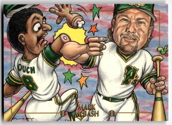 1995 Cardtoons Mark McBash #44 Oakland Athletics Mark McGwire
