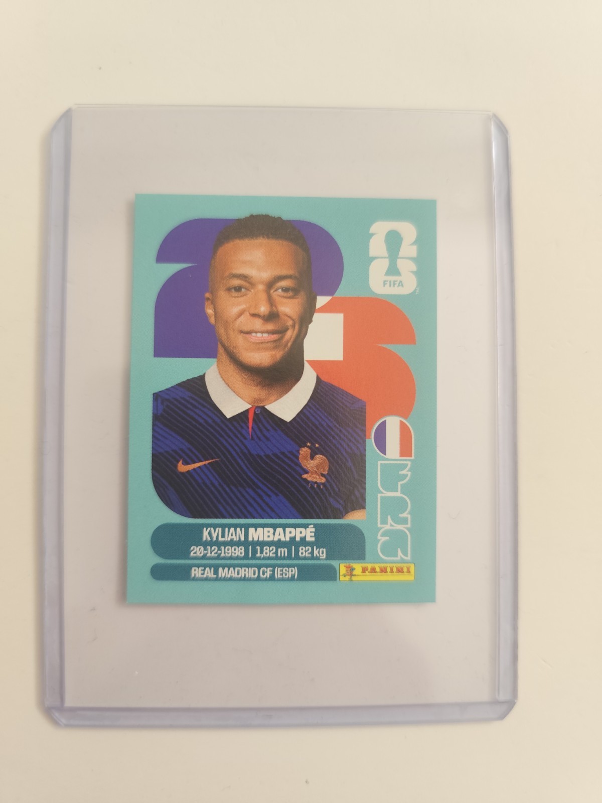 Panini Sticker FIFA World Cup 2026 Kylian Mbappe #FRA20 France Panini Sticker FIFA World Cup 2026 Kylian Mbappe #FRA20 France