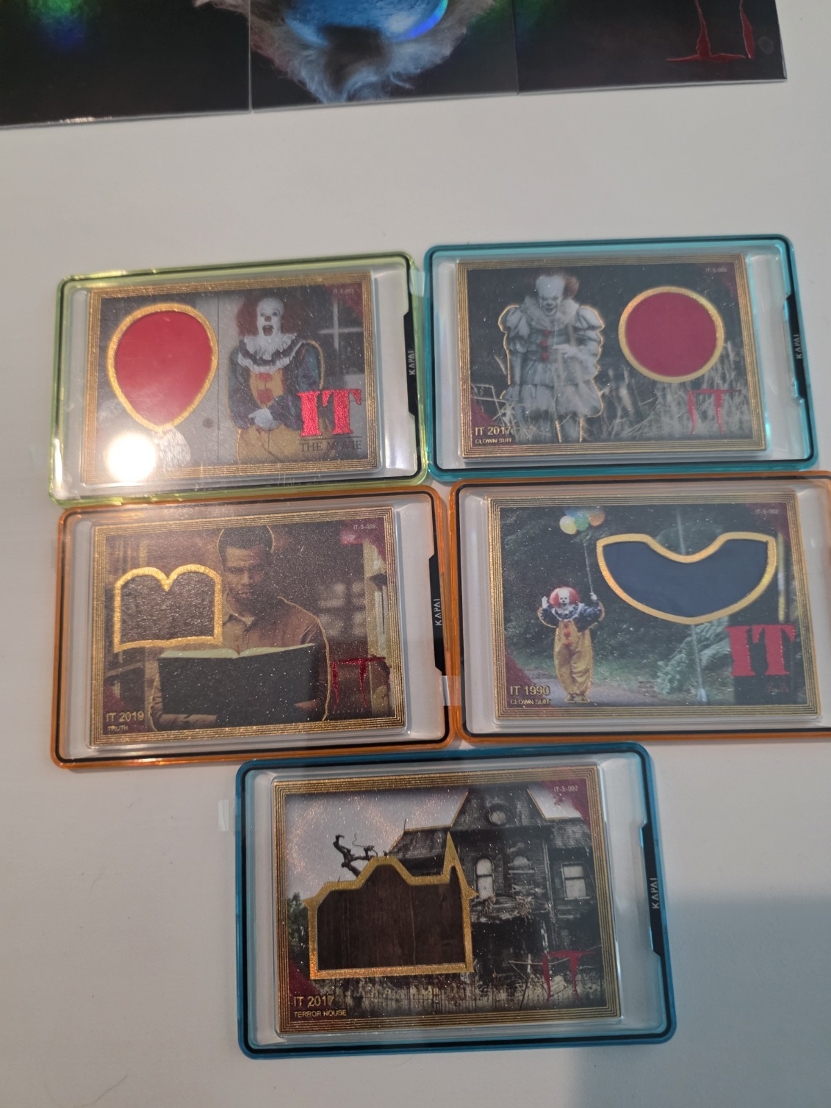 OFFICIAL IT WB Pennywise Trading Cards Premium Hobby Box Hits Relic Bundle Of 5