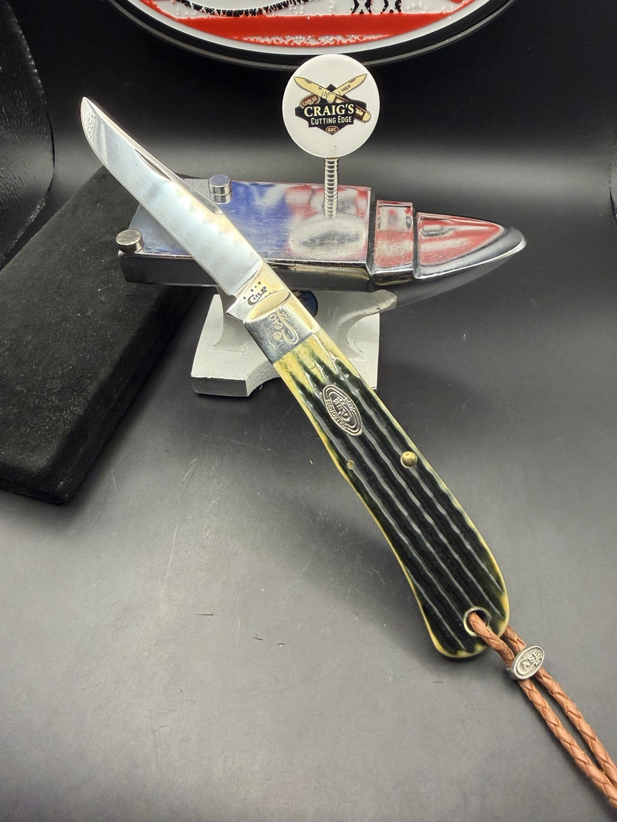 2011 Case XX Tony Bose BackPocket Green Bone CCC Serialized Knife TB61546