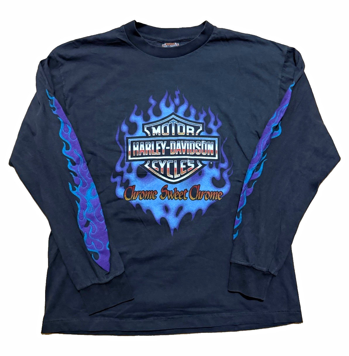Harley-Davidson Chrome Street Chrome Long Sleeve T-Shirt New Castle PA Harley-Davidson Chrome Street Chrome Long Sleeve T-Shirt New Castle PA