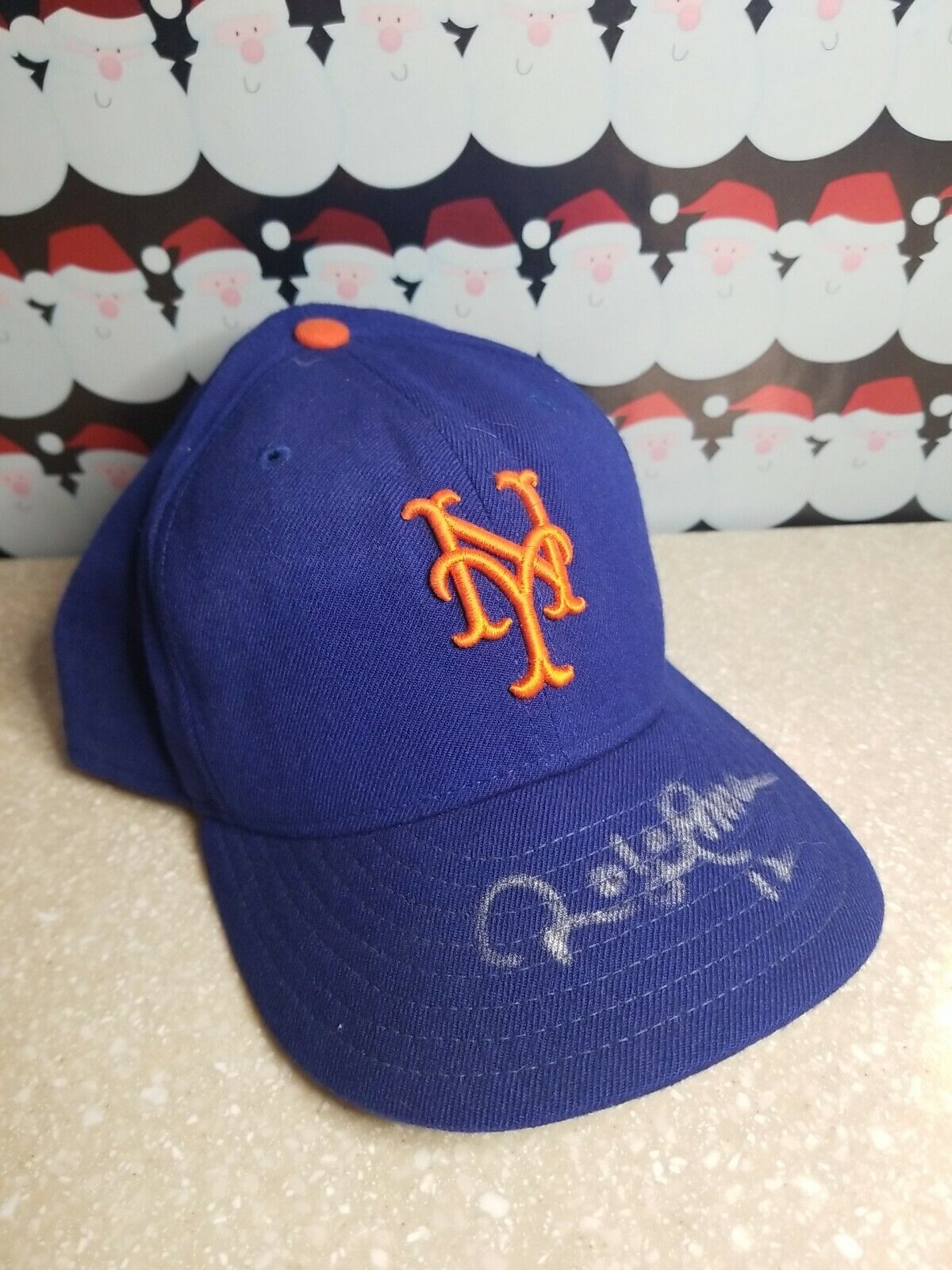 Roberto Alomar Autographed AUTO Game Used METS Hat Cap HOF Rare Inscription LOA