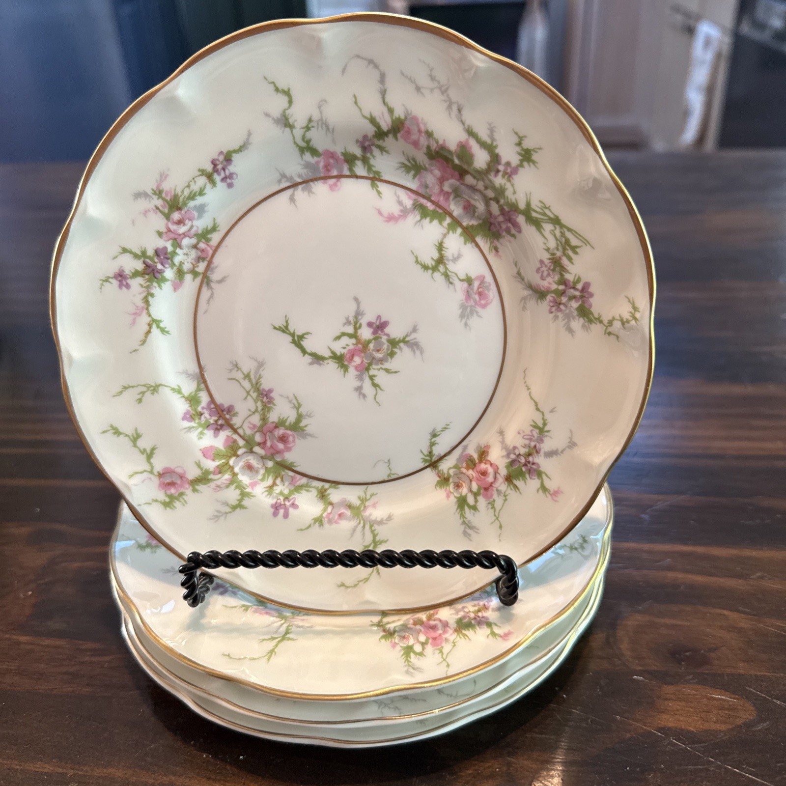 VTG Set 4 Theodore Haviland New York, 6 1/4\ VTG Set 4 Theodore Haviland New York, 6 1/4\
