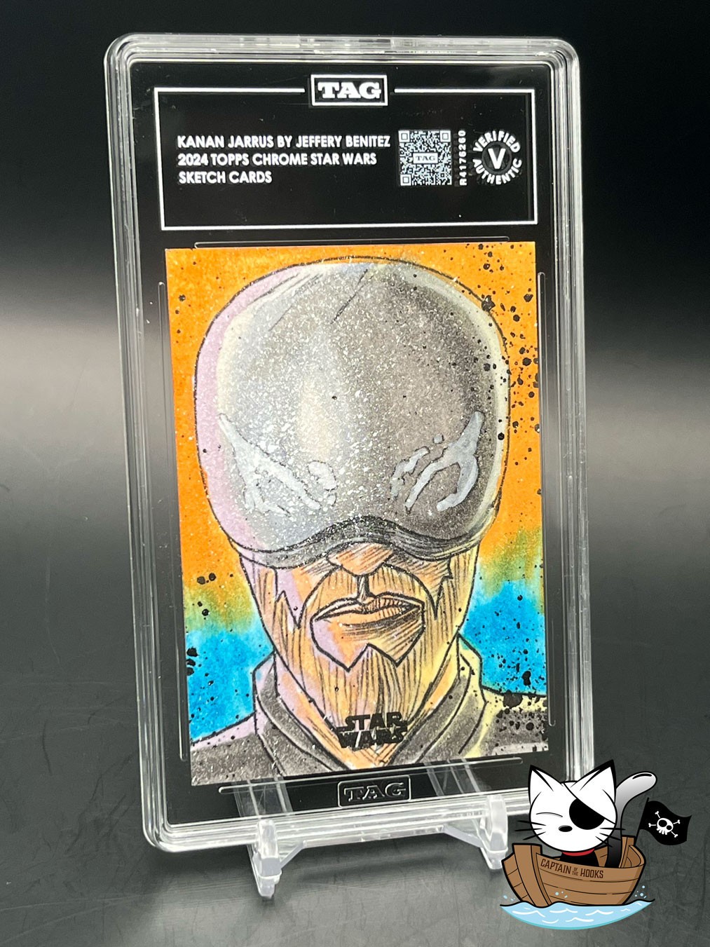 2024 Topps Chrome Star Wars Sketch Card of Kanan Jarrus by Jeffery Benitez 2024 Topps Chrome Star Wars Sketch Card of Kanan Jarrus by Jeffery Benitez