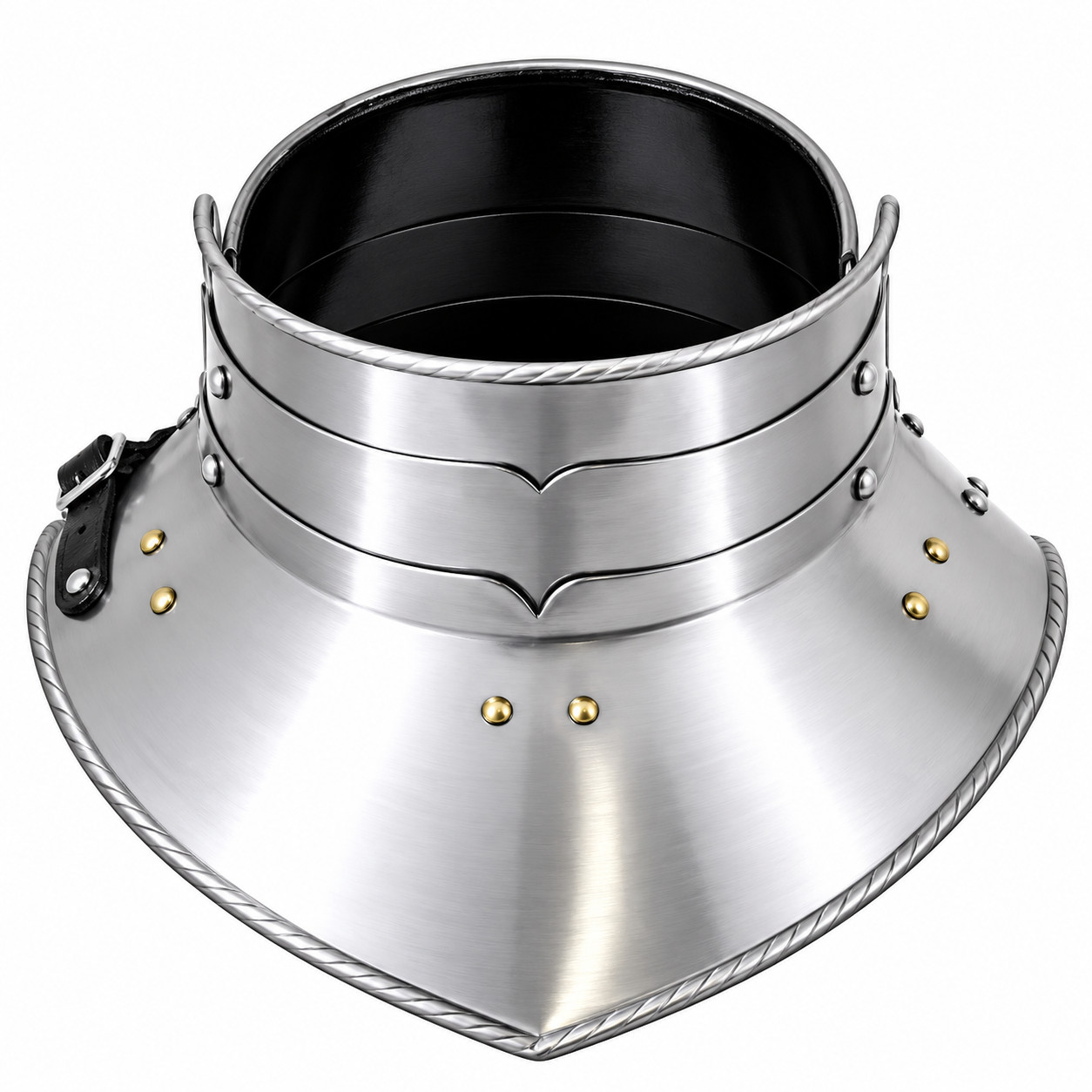 13th Century French Gorget medieval armor for LARP, Cosplay, Renaissance Fairs, 13th Century French Gorget medieval armor for LARP, Cosplay, Renaissance Fairs,