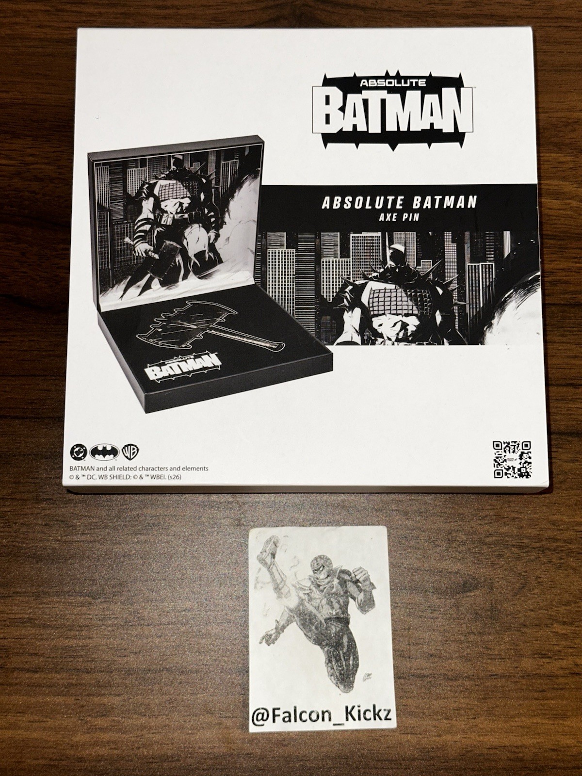 DC Comics Absolute Batman Axe Pin NYCC 2026 Exclusive In Hand Ships Today DC Comics Absolute Batman Axe Pin NYCC 2026 Exclusive In Hand Ships Today