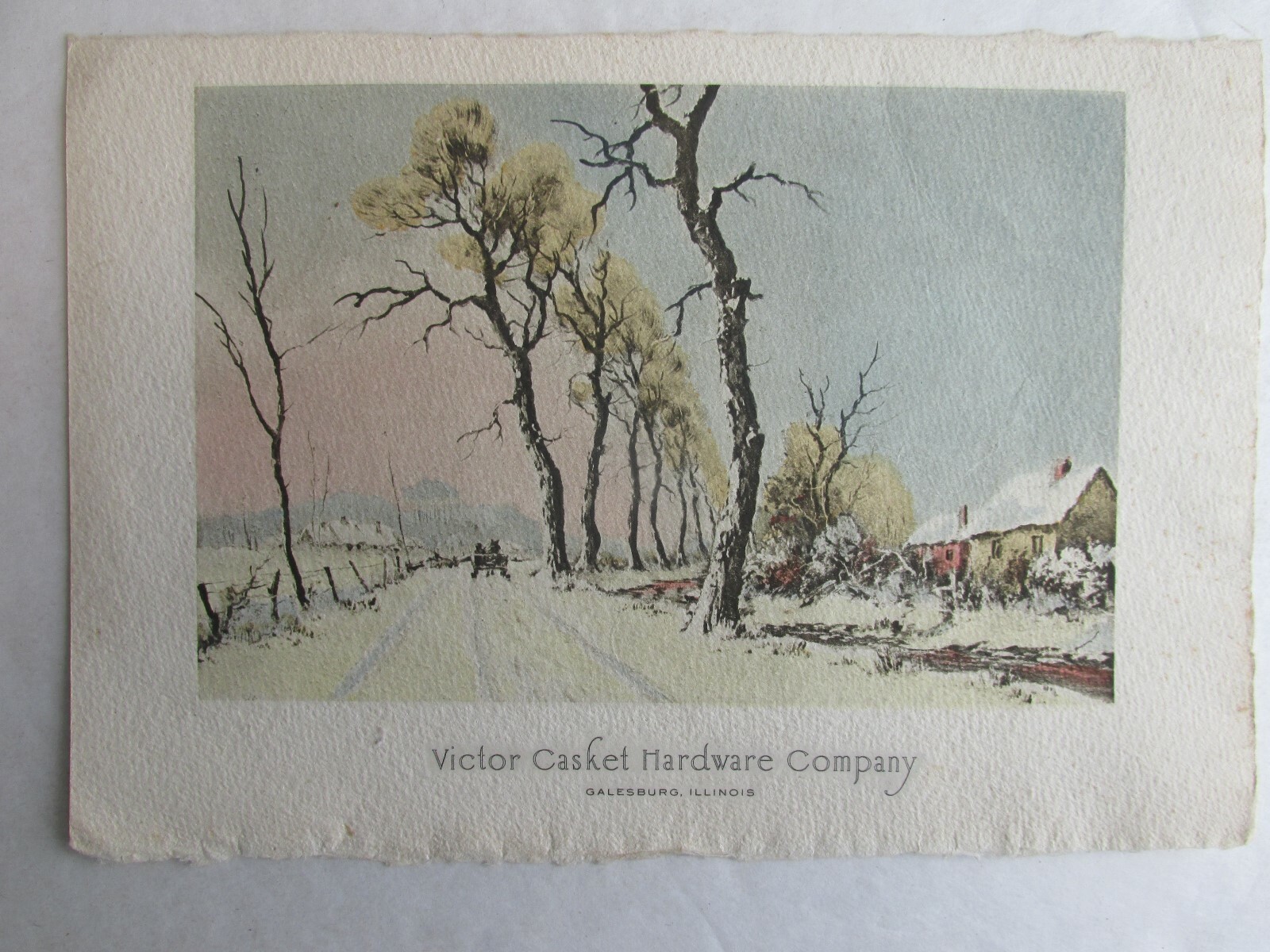 SBA84 Victor Casket Hardware Company Galesburg IL Illinois Advertising picture