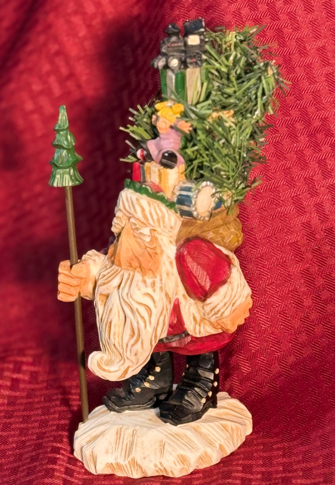 David Frykman Santa with Christmas Tree and Gifts Toys Signed David Frykman Santa with Christmas Tree and Gifts Toys Signed