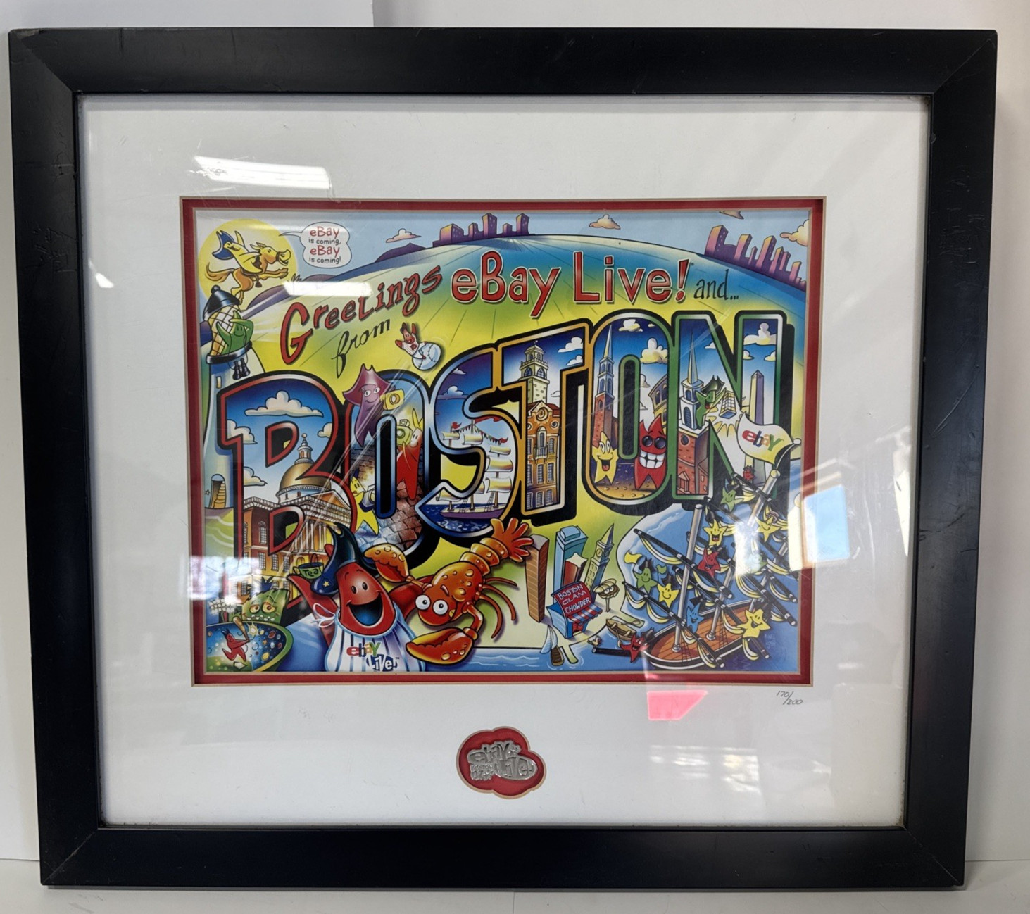 2007 eBay Live Limited Edition Signed Framed Print Boston #170/200 & Pin & COA 2007 eBay Live Limited Edition Signed Framed Print Boston #170/200 & Pin & COA