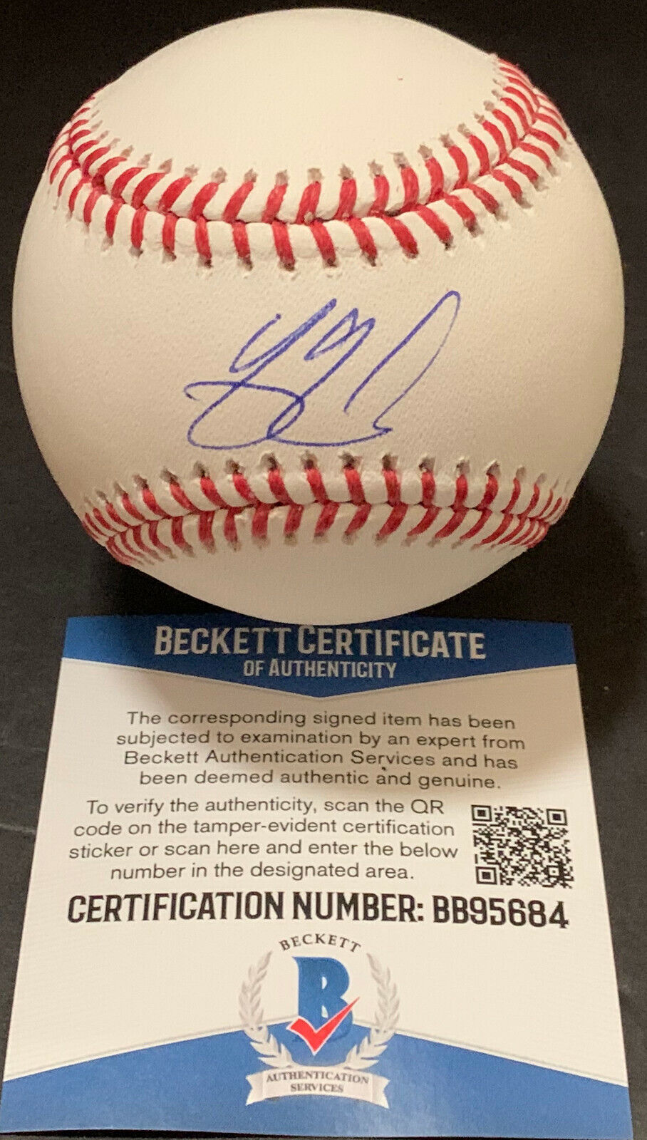 Yasmani Grandal White Sox Autographed Signed Baseball Beckett COA