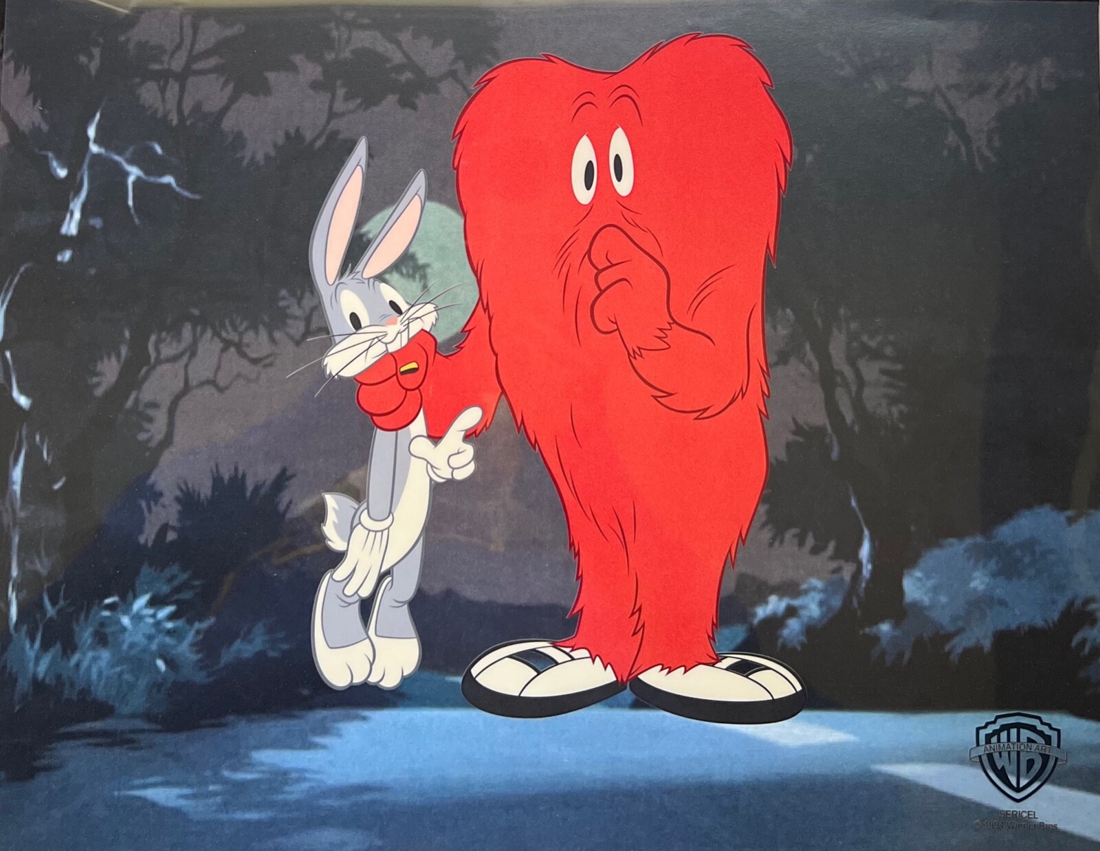 BUGS BUNNY & GOSSAMER Sericel Warner Bros Animation Art Cel 11 BUGS BUNNY & GOSSAMER Sericel Warner Bros Animation Art Cel 11