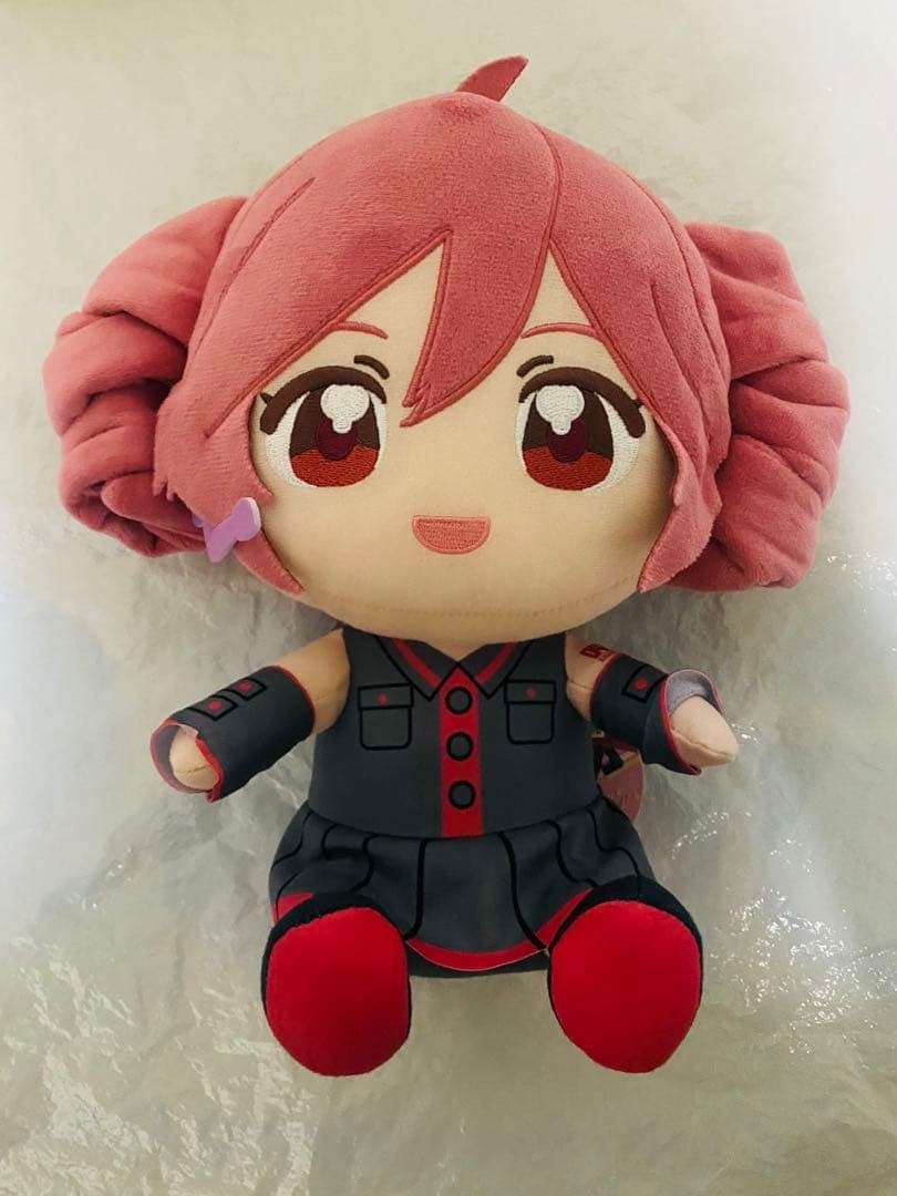 ROUND 1 Kasane Teto 15th Anniversary Sitting BIG Plush Doll UTAU Open Mouth 9.8