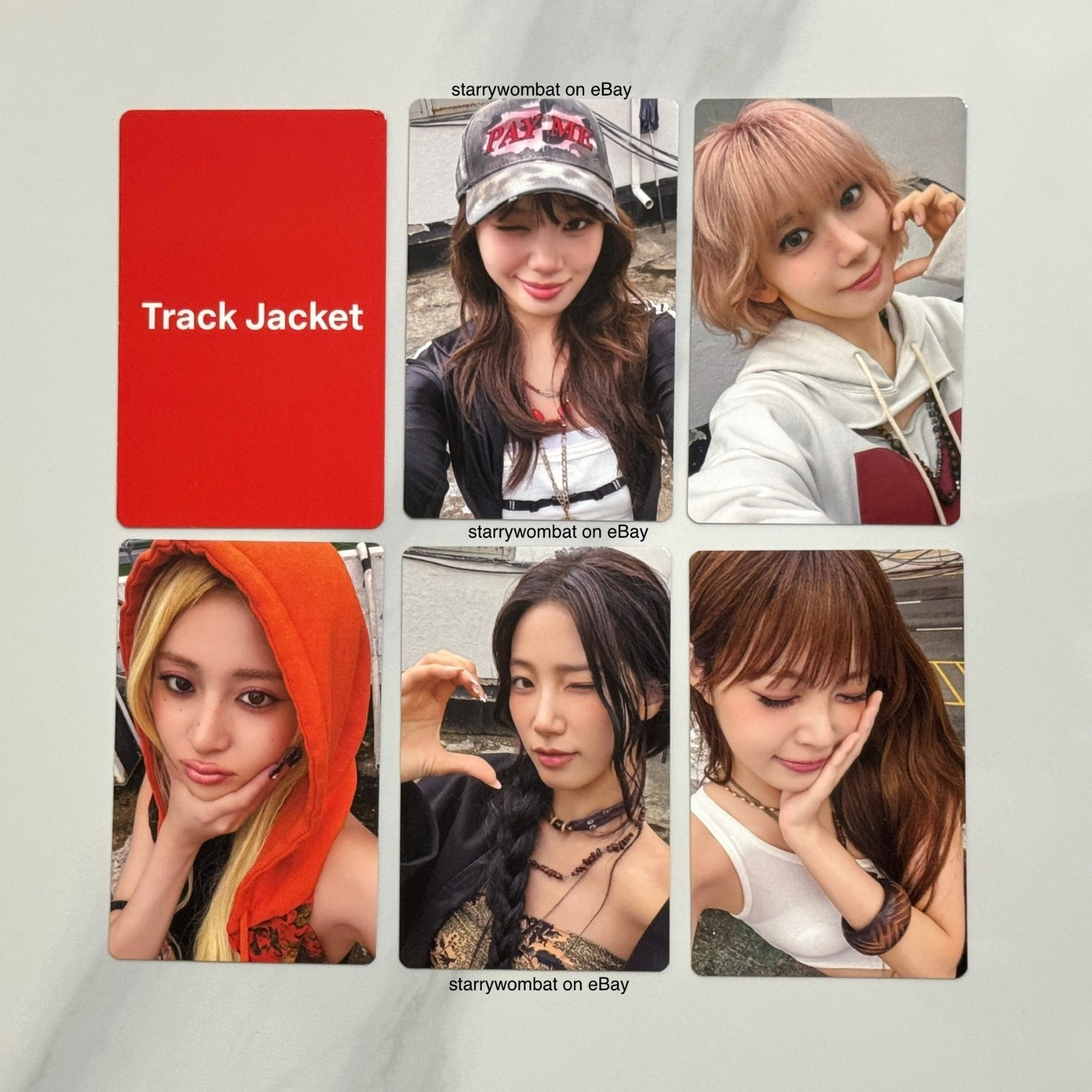 LE SSERAFIM Pureflow Tour USA Merch - Track Jacket Photocard Set (CARDS ONLY) LE SSERAFIM Pureflow Tour USA Merch - Track Jacket Photocard Set (CARDS ONLY)