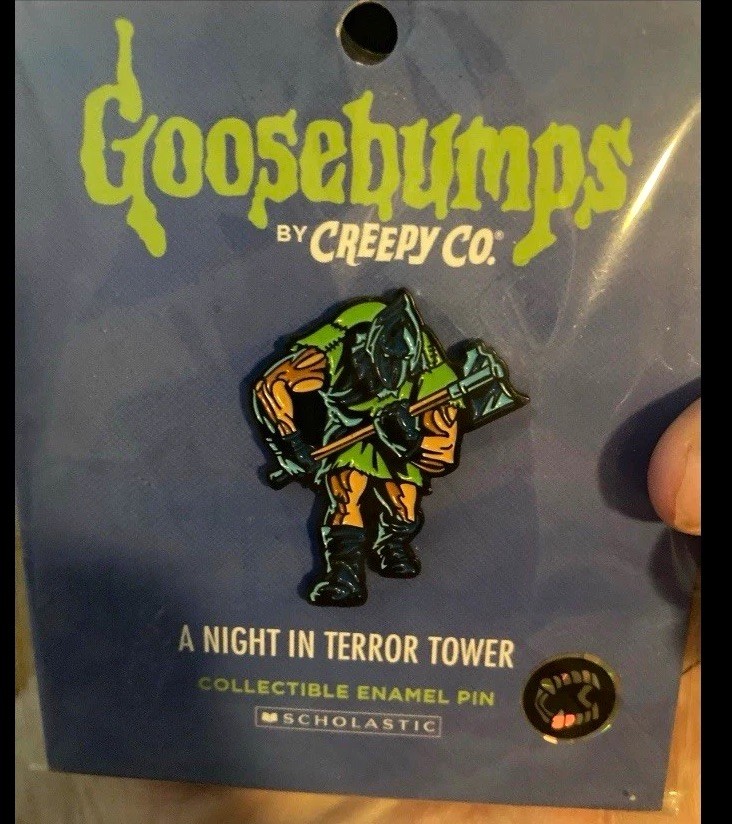 goosebumps creepy Company A Night In Terror Tower Pin Rare Halloween Horror HTF goosebumps creepy Company A Night In Terror Tower Pin Rare Halloween Horror HTF
