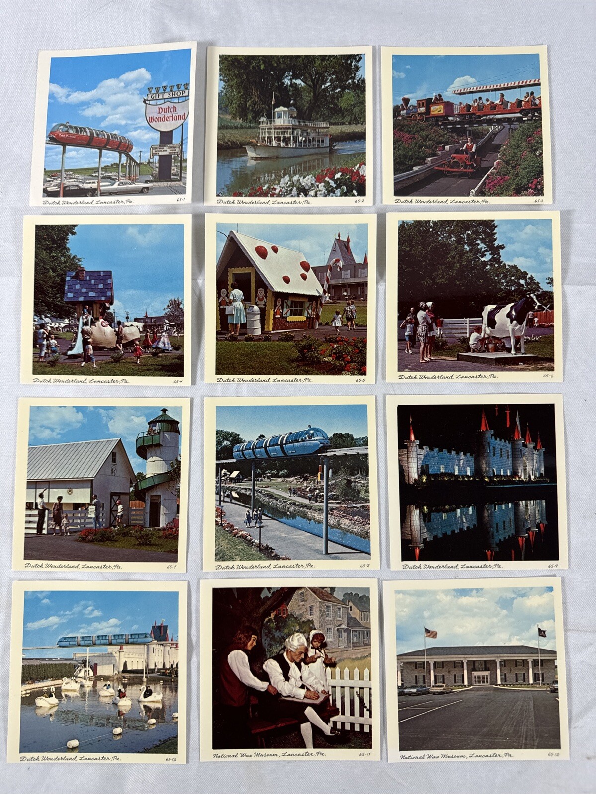 Vintage Dutch Wonderland Lancaster Pennsylvania Set Of 12 Pictures PA Amish 65-1 Vintage Dutch Wonderland Lancaster Pennsylvania Set Of 12 Pictures PA Amish 65-1
