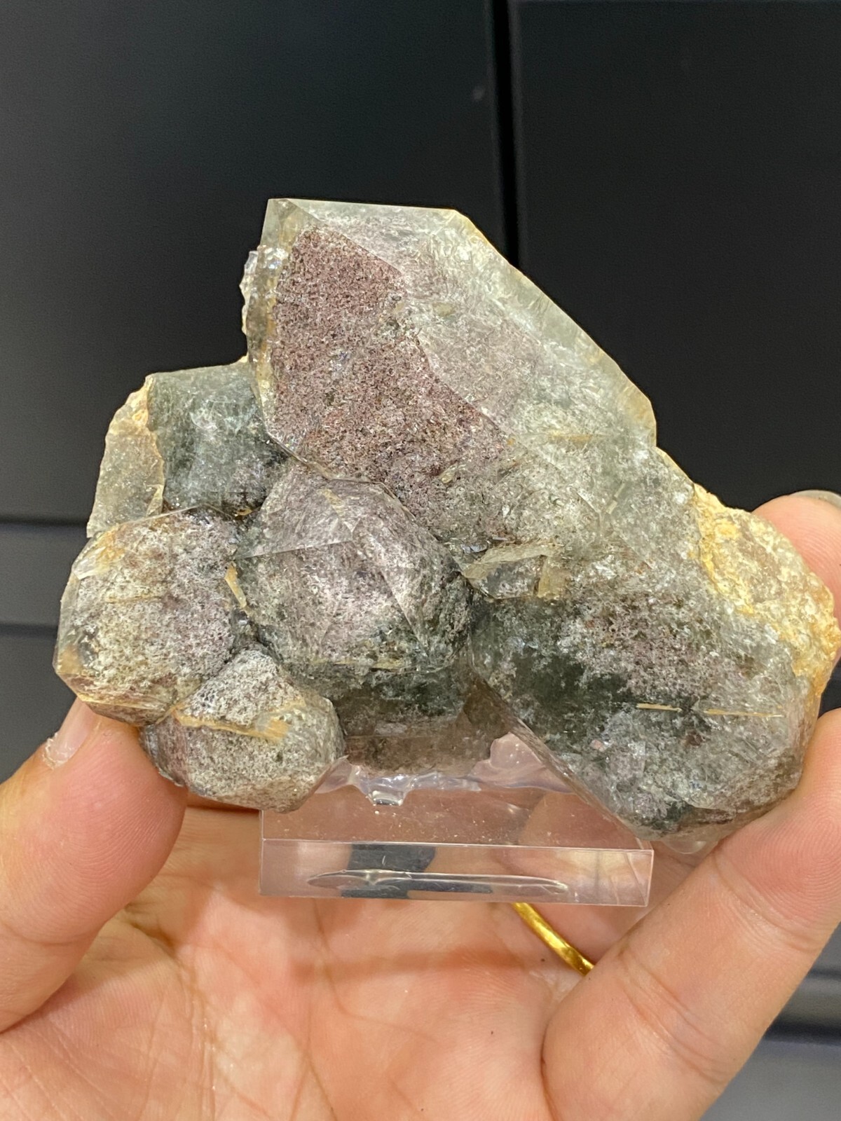 165g Top Rare Natural Ghost Phantom Quartz crystal Mineral specimen gems