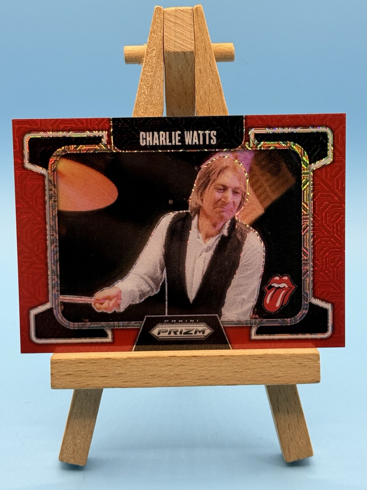 2025 Prizm Rolling Stones Charlie Watts #71 Red Mojo Prizm /99 C19