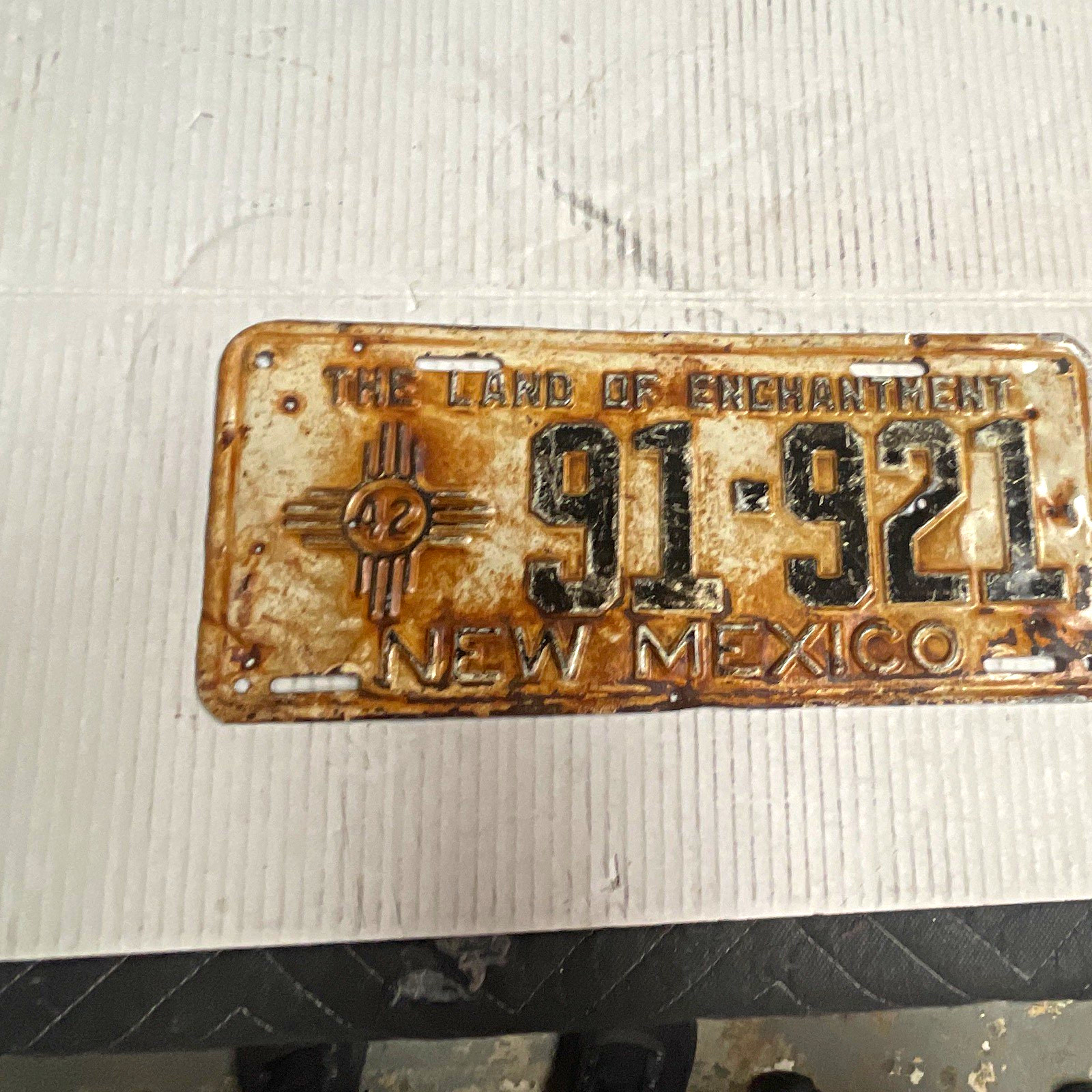 Vintage 1942 New Mexico license plate single
