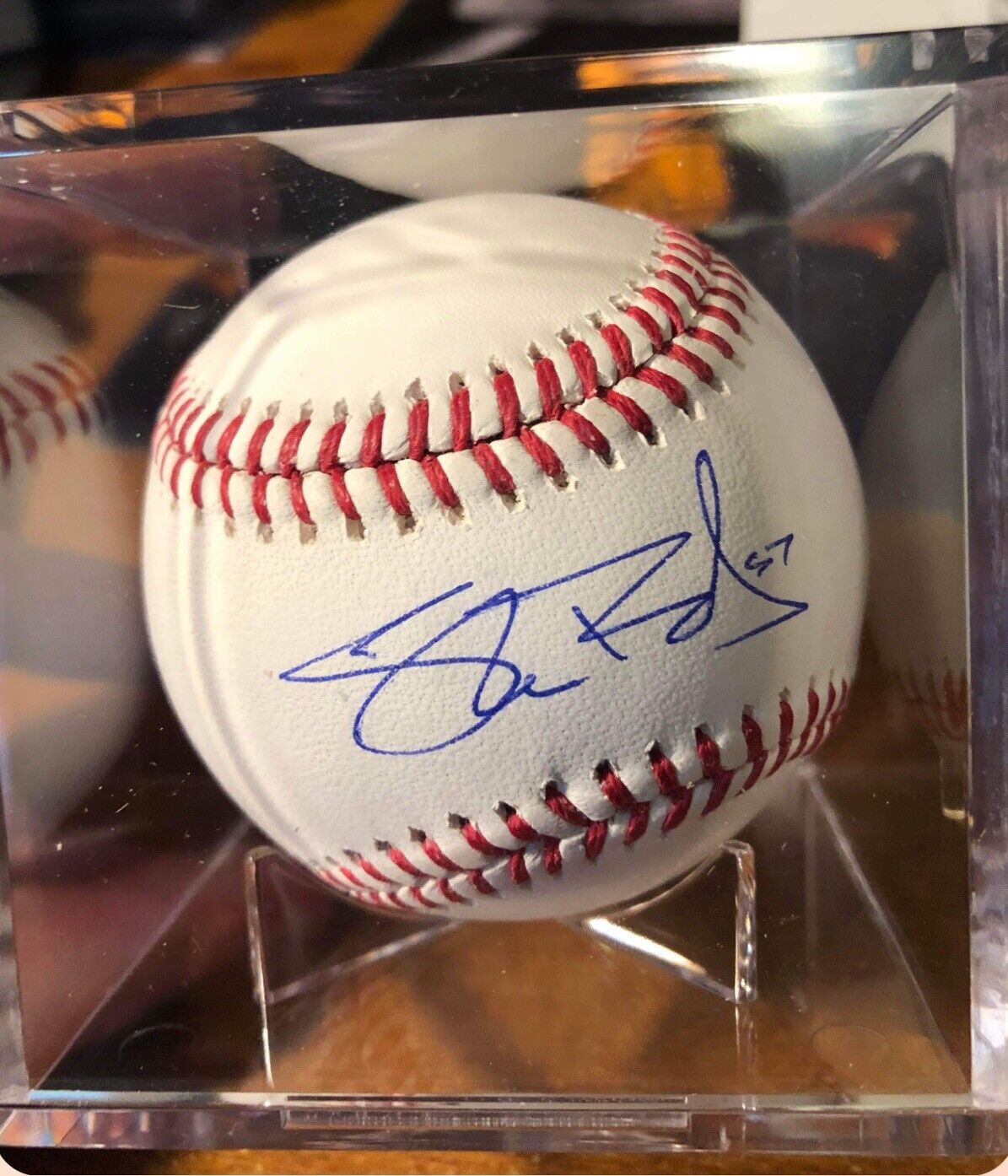 Shane Beiber Autographed Official Major League Baseball Beckett Sticker COA CB
