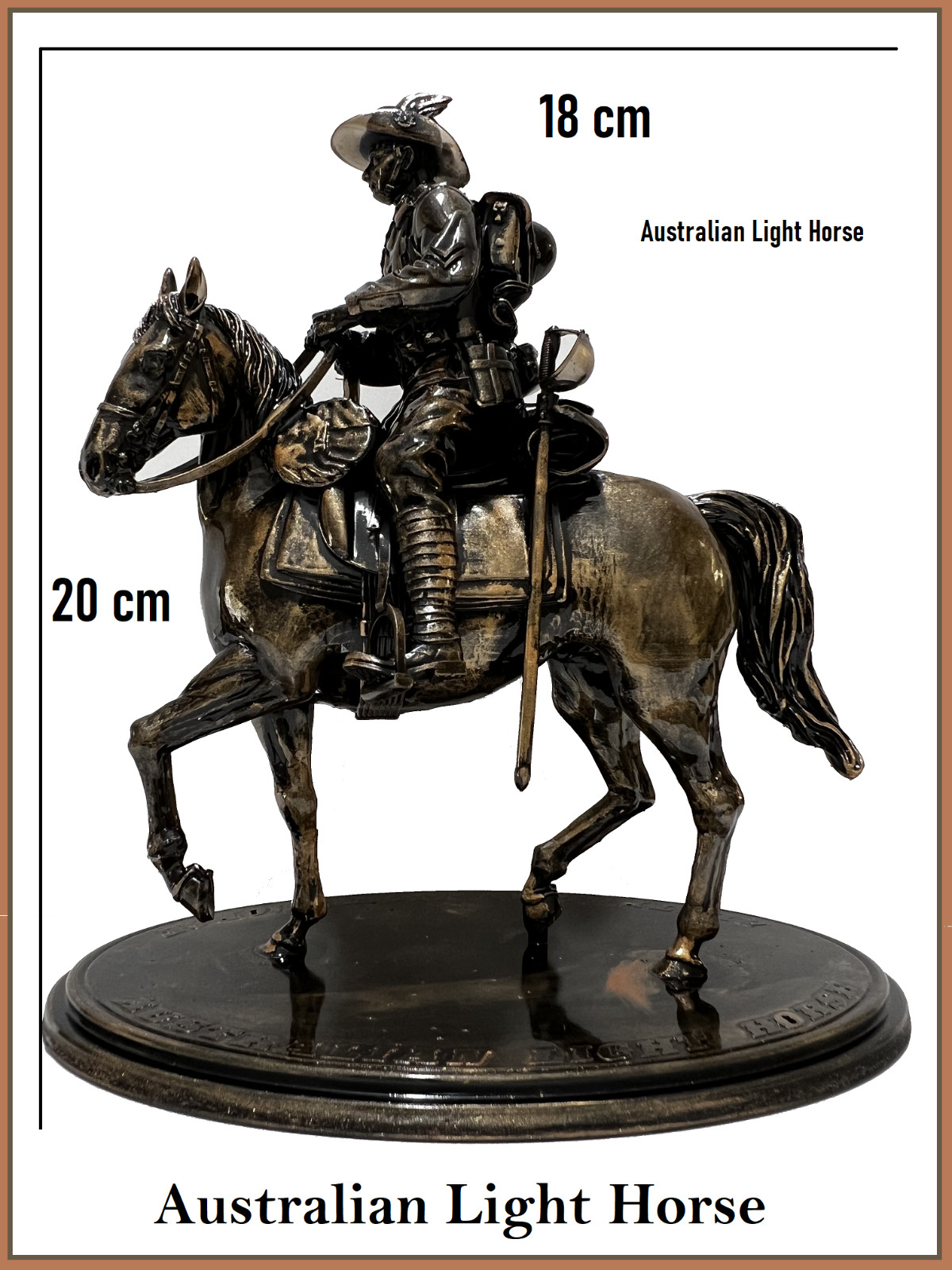 Australia Horse Collectables Figure Aussie australian light horse soldier WW1