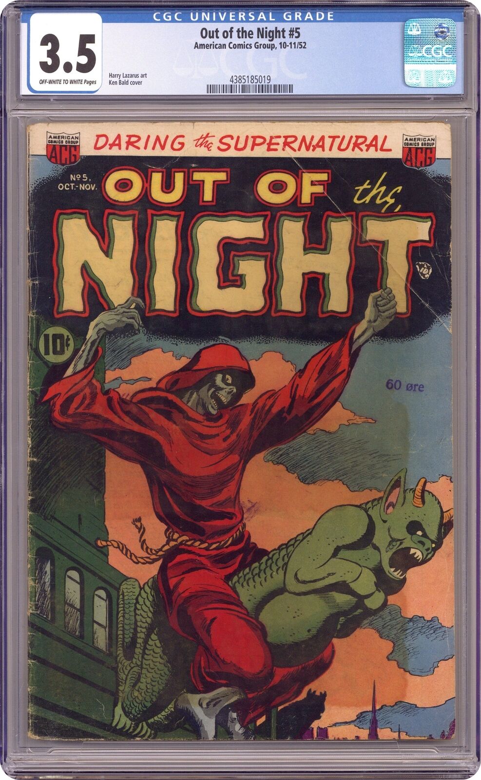 Out of the Night #5 CGC 3.5 1952 4385185019