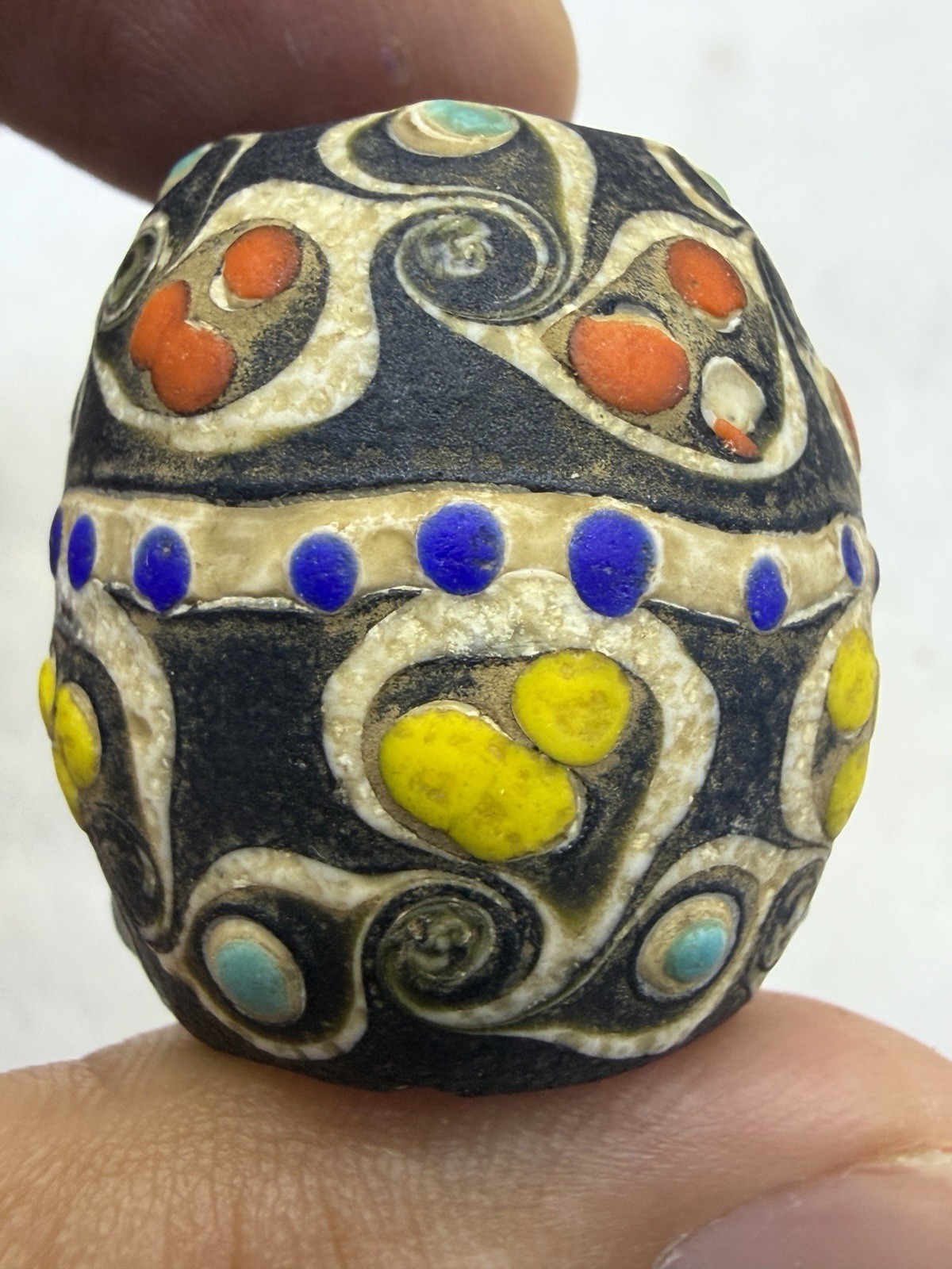 2000+ Years Old Lovely Ancient Rare Roman Mosaic Glass Wonderful Rare Bead 2000+ Years Old Lovely Ancient Rare Roman Mosaic Glass Wonderful Rare Bead