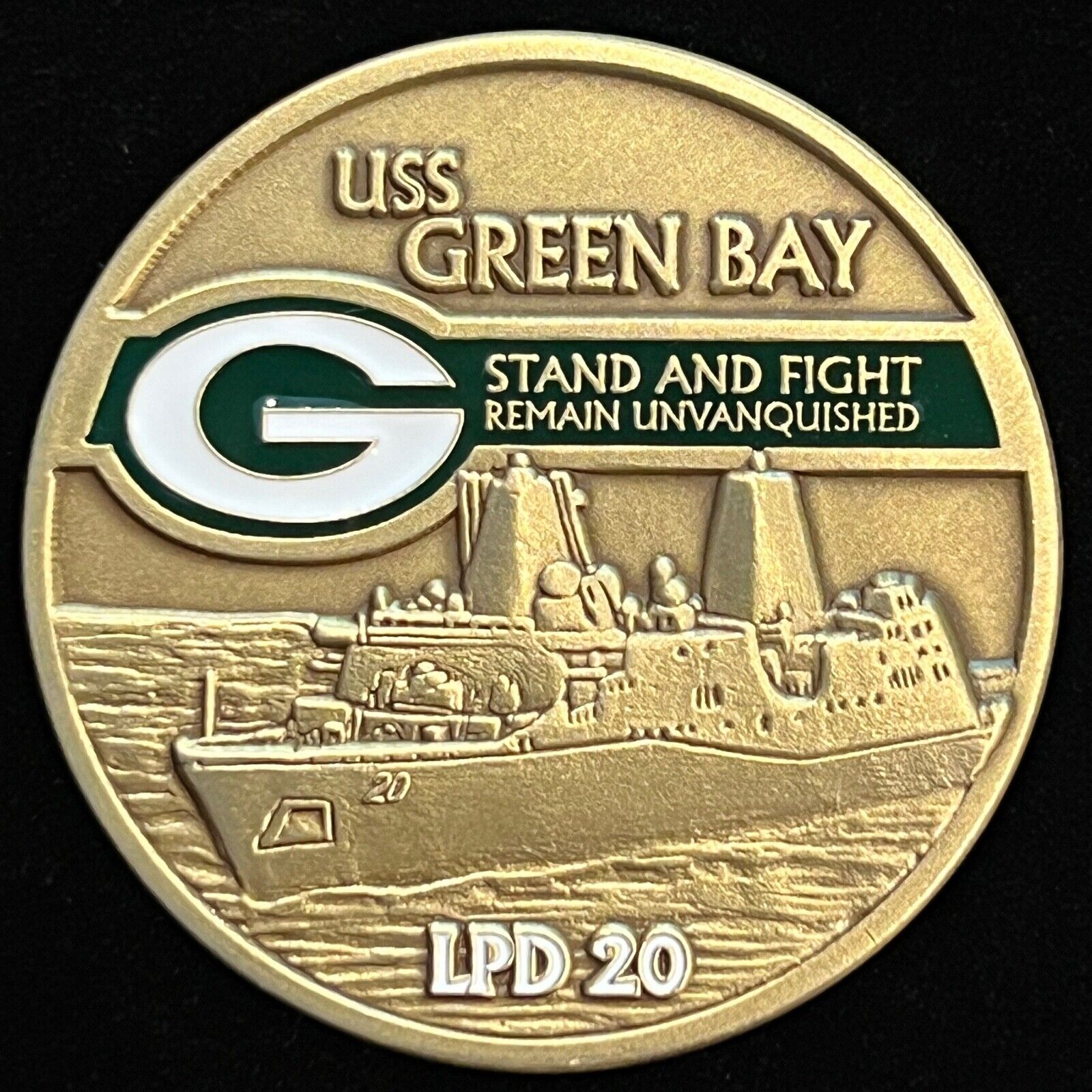 USS Green Bay LPD 20 Navy Challenge Coin