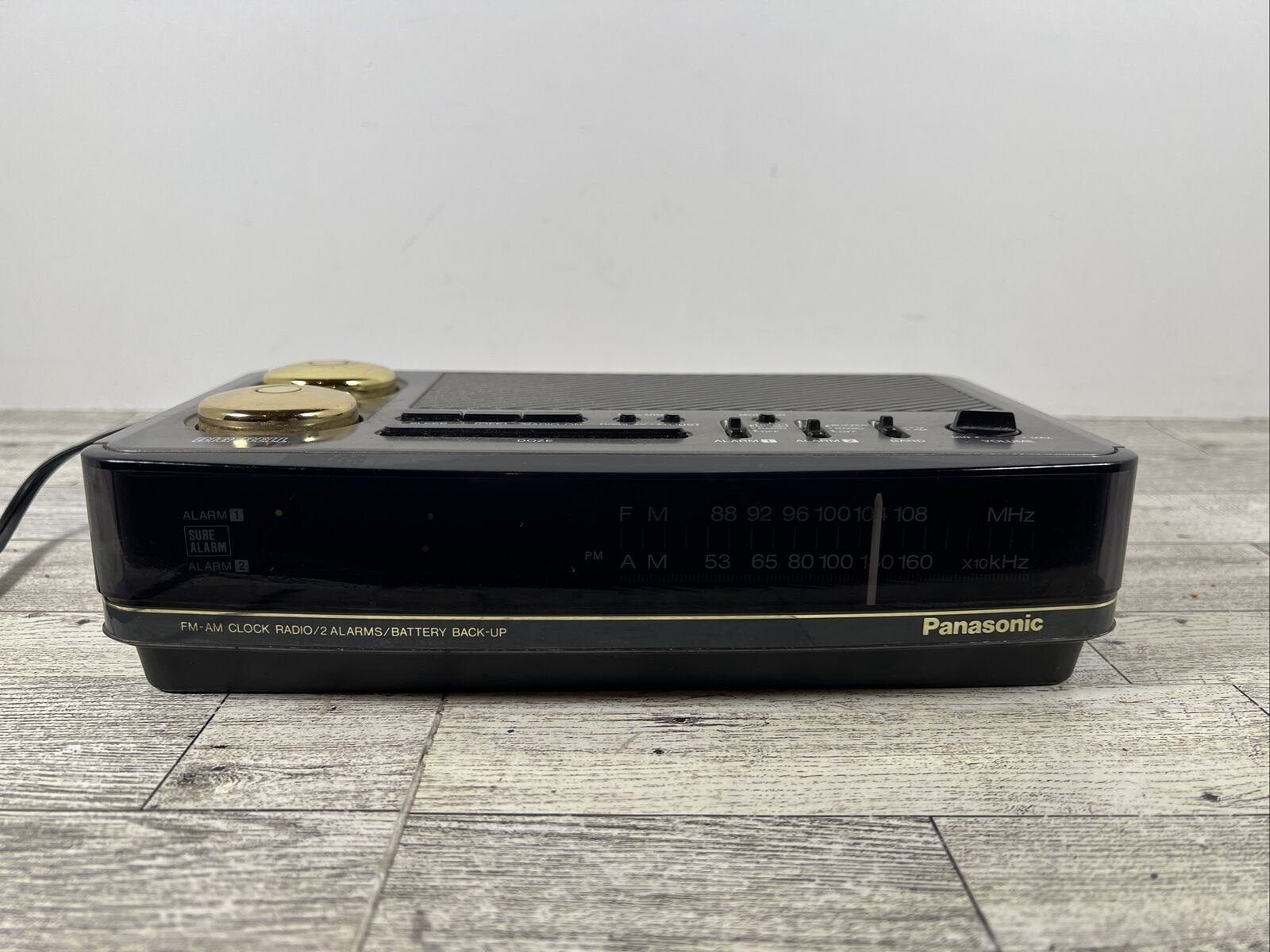 Vintage 1980s Panasonic RC-6180 Big Bell LED Digital Clock Radio Tested Working