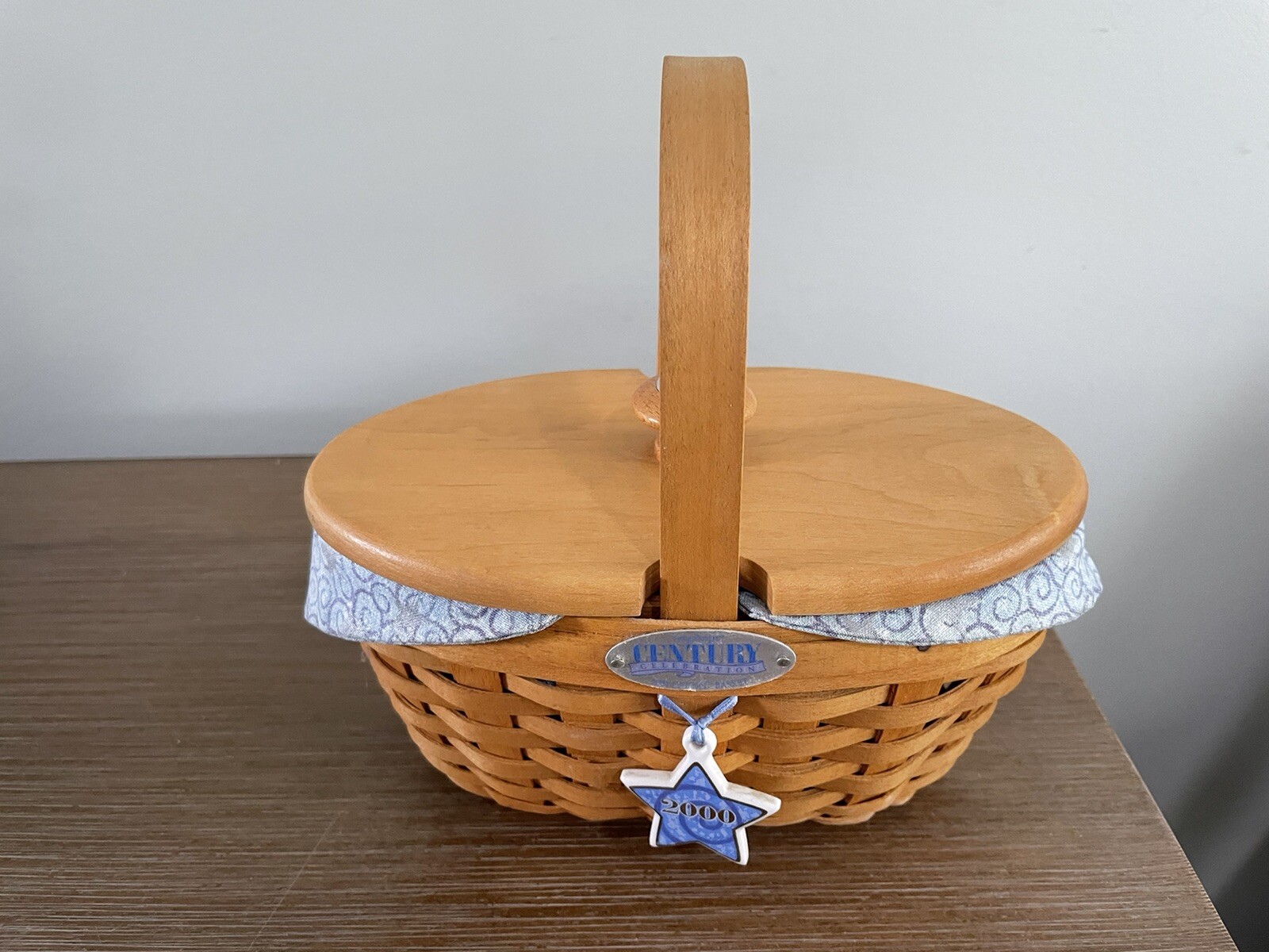Longaberger 2000 Century Celebration CHEERS BASKET #18945 Complete With Lid Longaberger 2000 Century Celebration CHEERS BASKET #18945 Complete With Lid