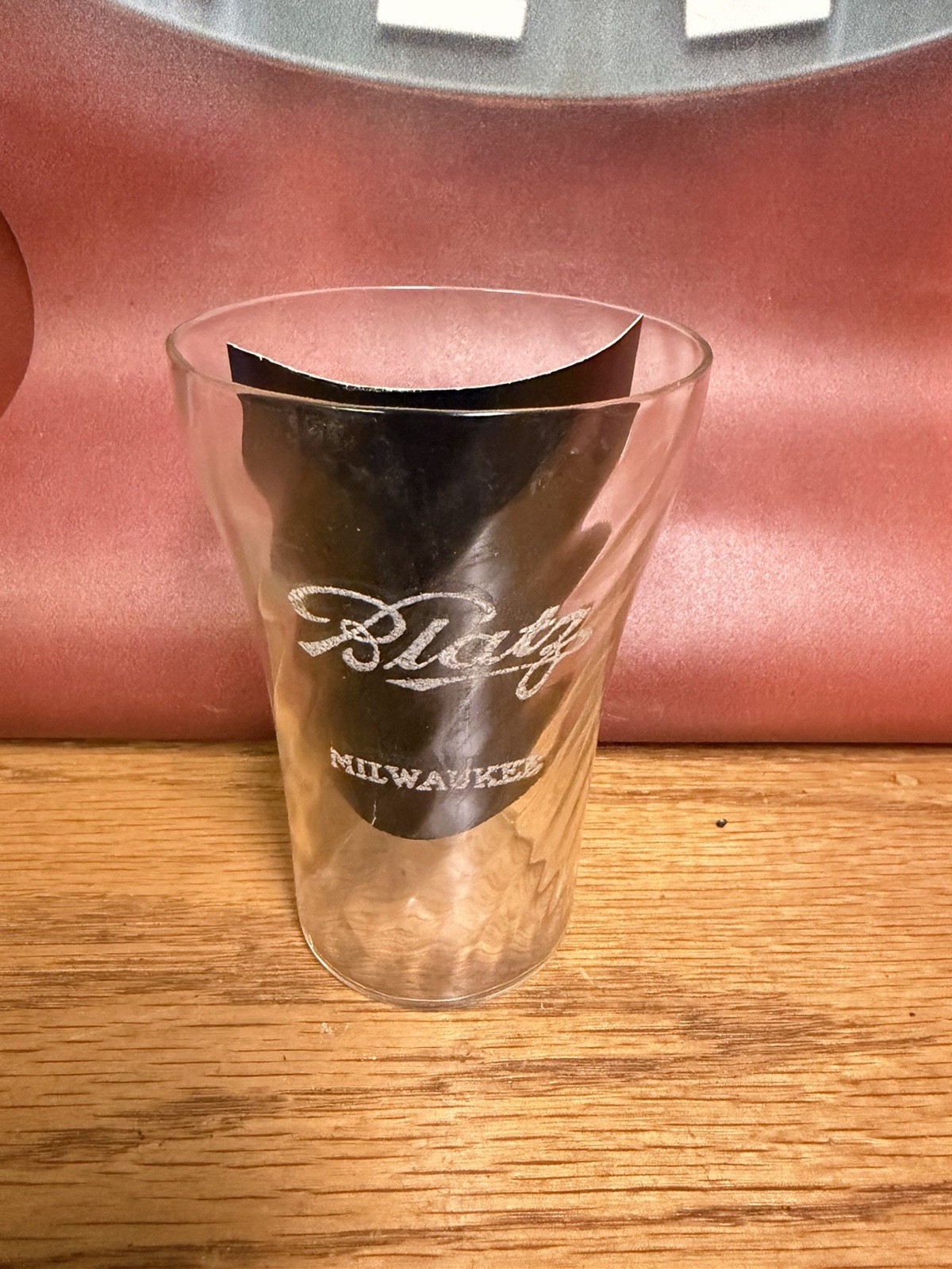 Blatz Brewing Etched Glass Old Early Etched Soda Glass Milwaukee Wi Prohibition