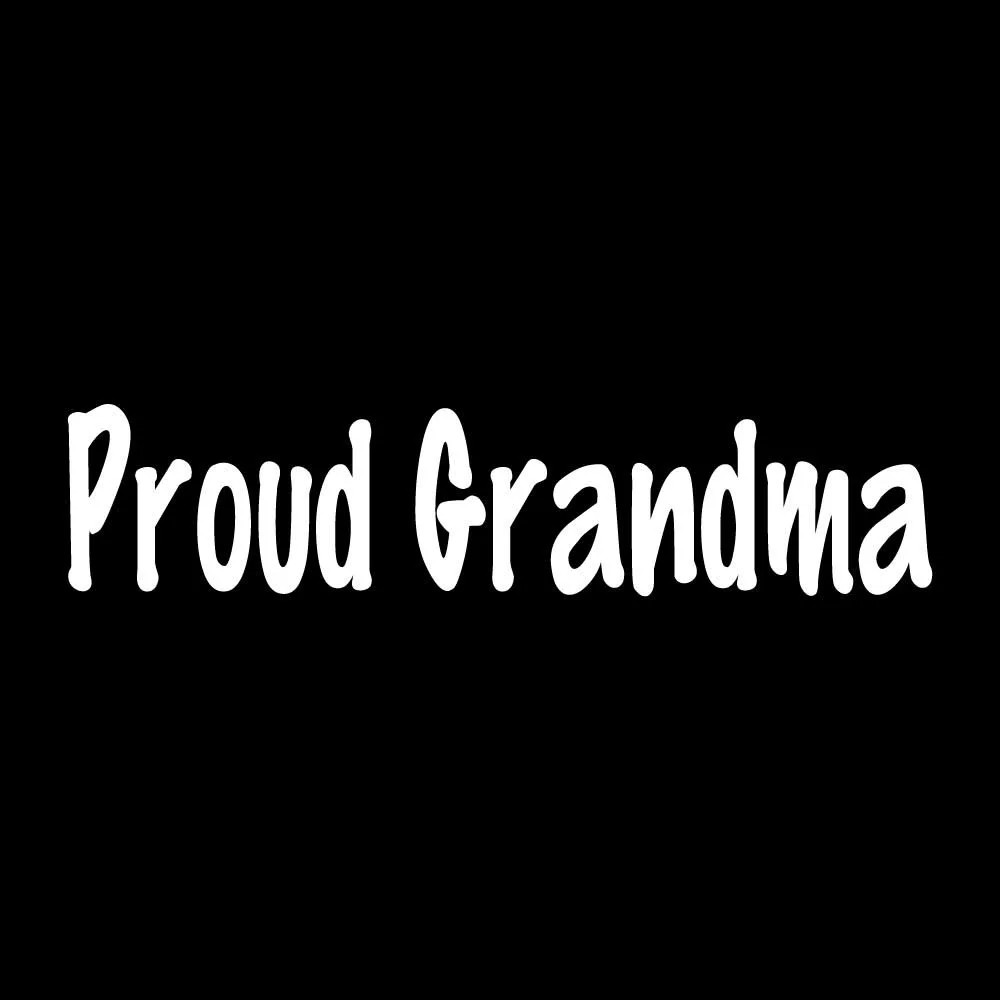 Proud Grandma Decal Sticker White Die Cut Vinyl