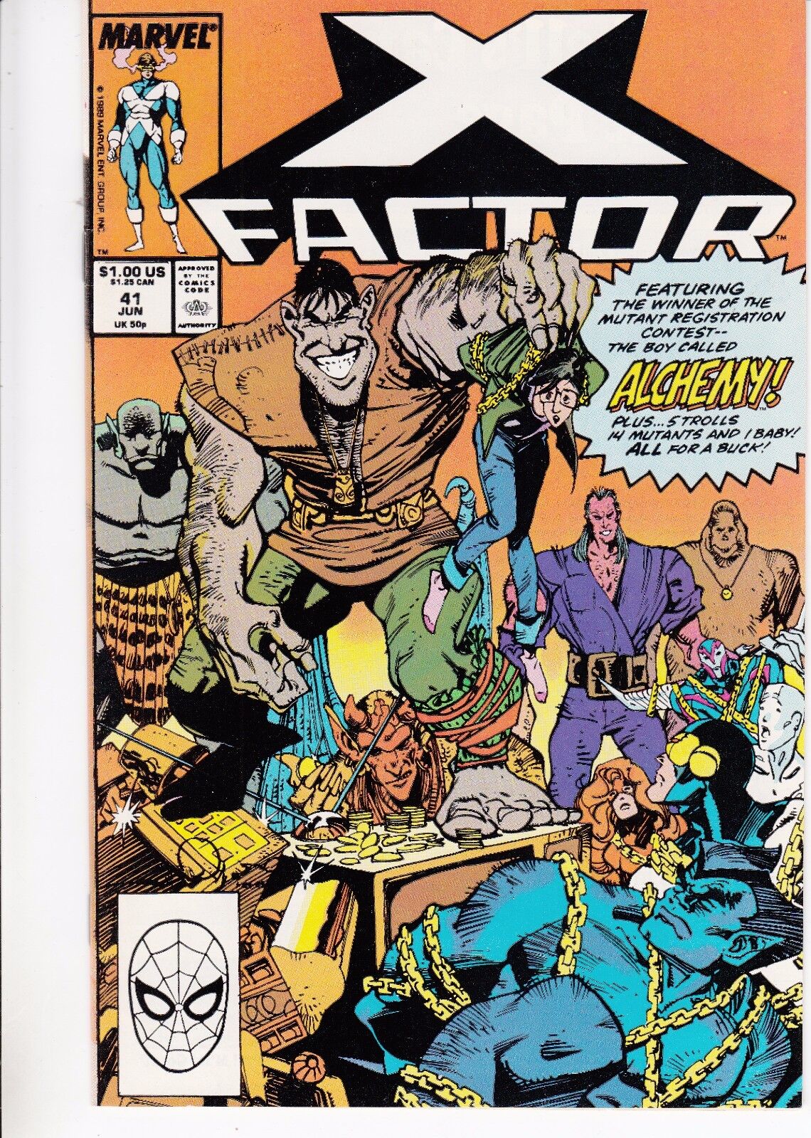 X-FACTOR  #41 1989 STAN LEE -BOY CALLED ALCHEMY- SIMONSON/ ROSEN...NM-