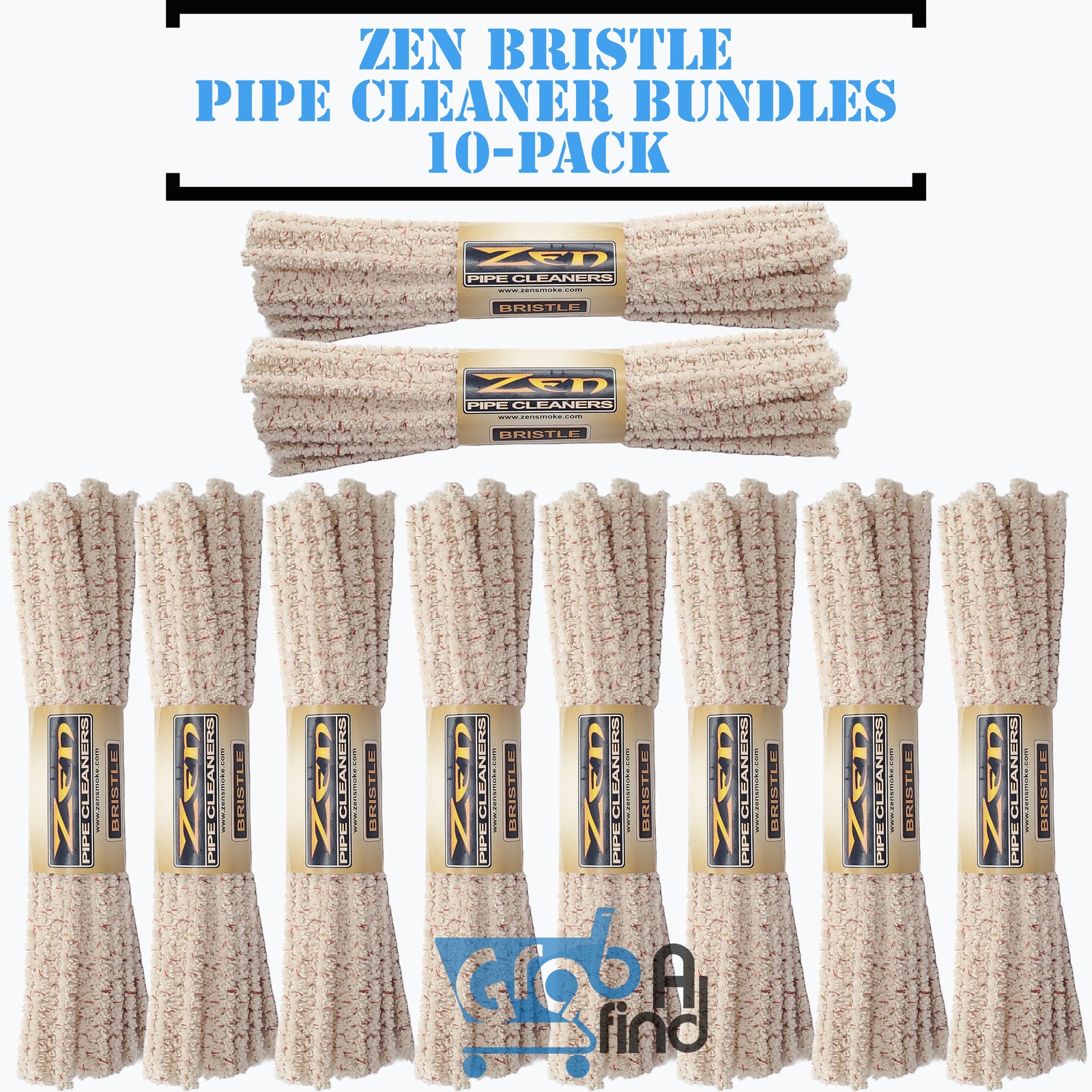 ZEN Bundles Zen Pipe Cleaners Hard Bristle 10-Pack - 44/bundle X10 / 440 count ZEN Bundles Zen Pipe Cleaners Hard Bristle 10-Pack - 44/bundle X10 / 440 count