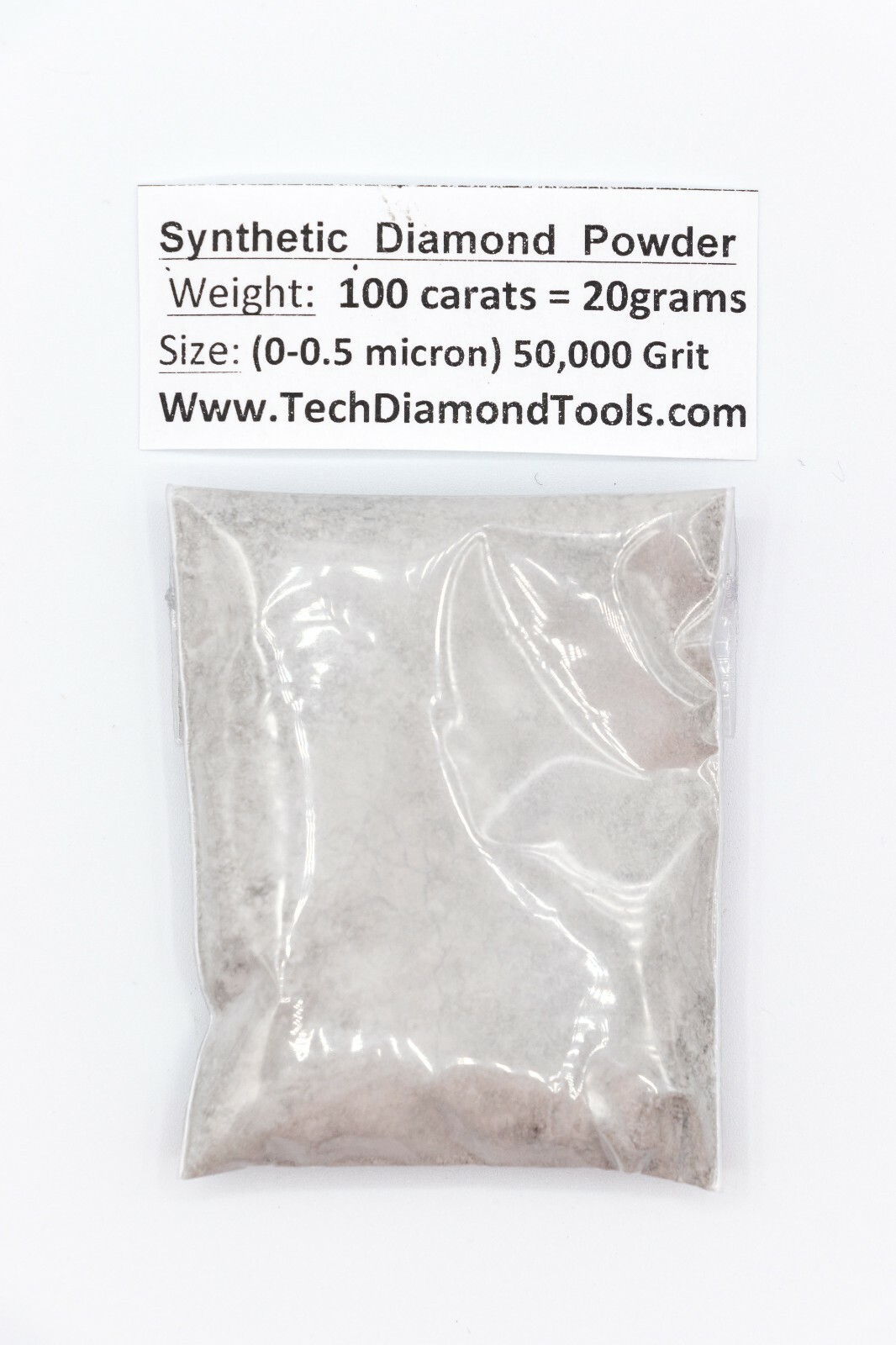 Diamond Micron Powder 50.000 Grit Mesh (0-0.5 Micron) Weight 100 Carat - 20 Gram